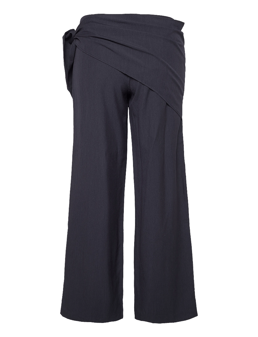 Mango Teen - Pinstripe bandana trousers - bukser - navy - 2