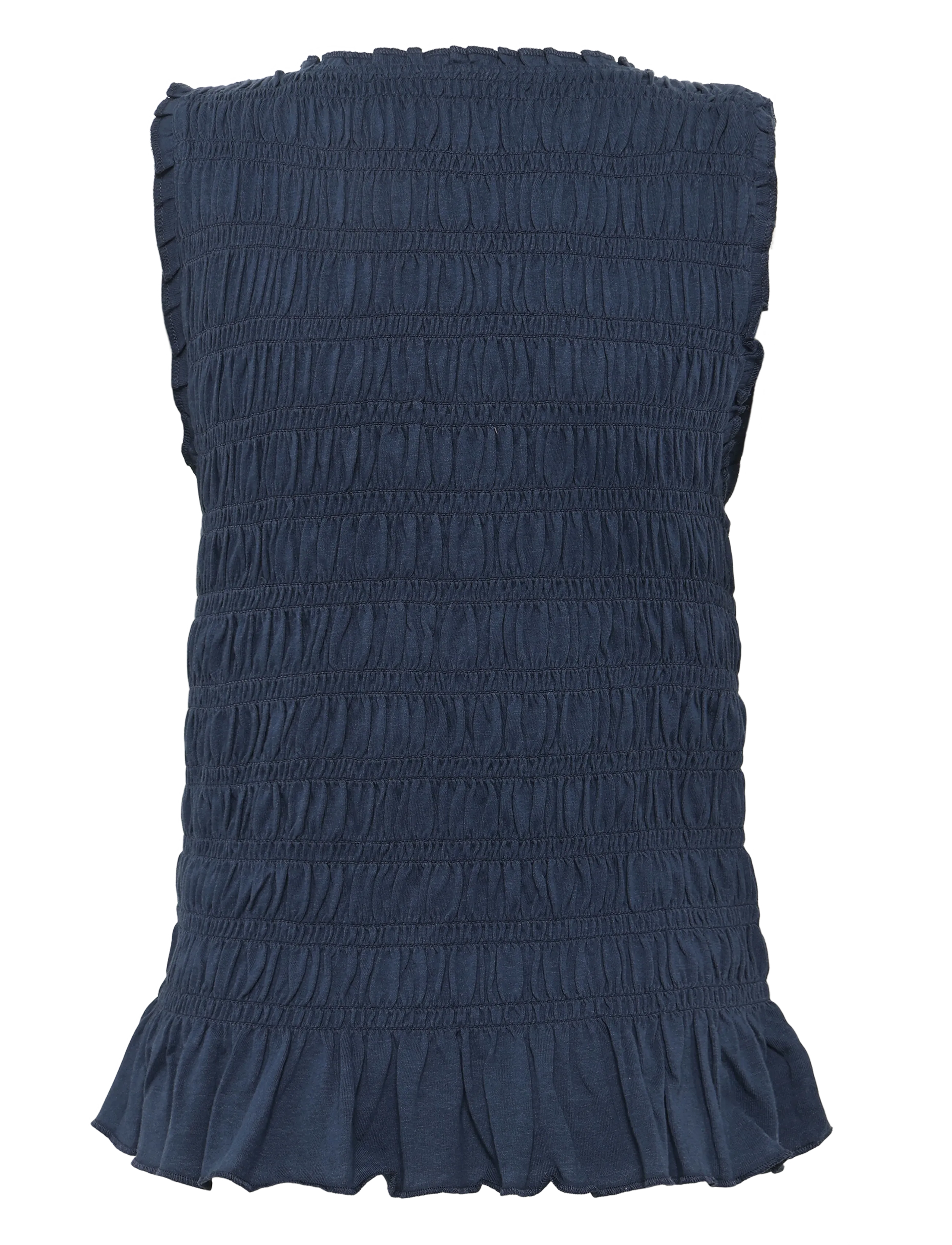Mango Teen - Ruched cotton top - Ærmeløs undertrøje - navy - 2
