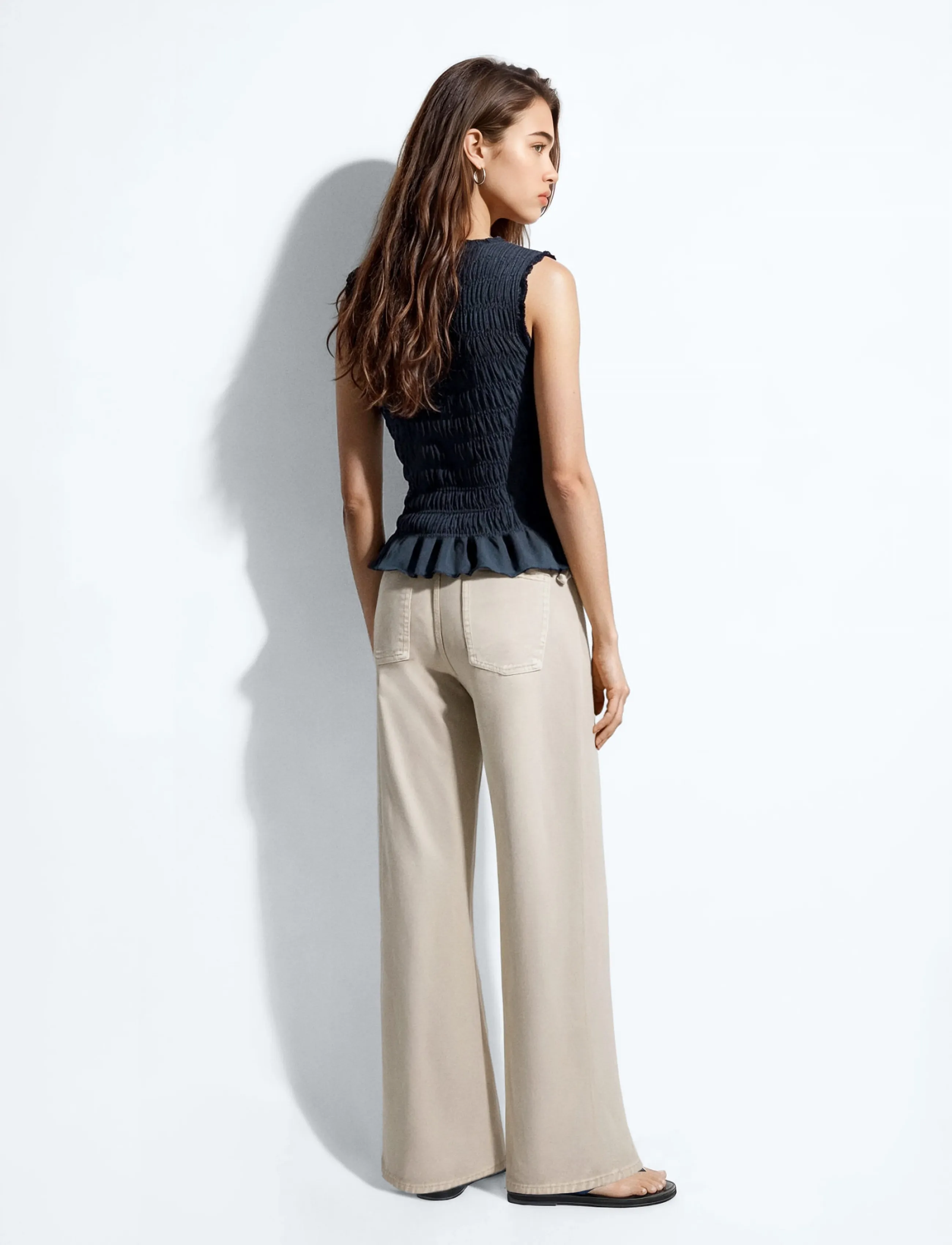 Mango Teen - Ruched cotton top - Ærmeløs undertrøje - navy - 3