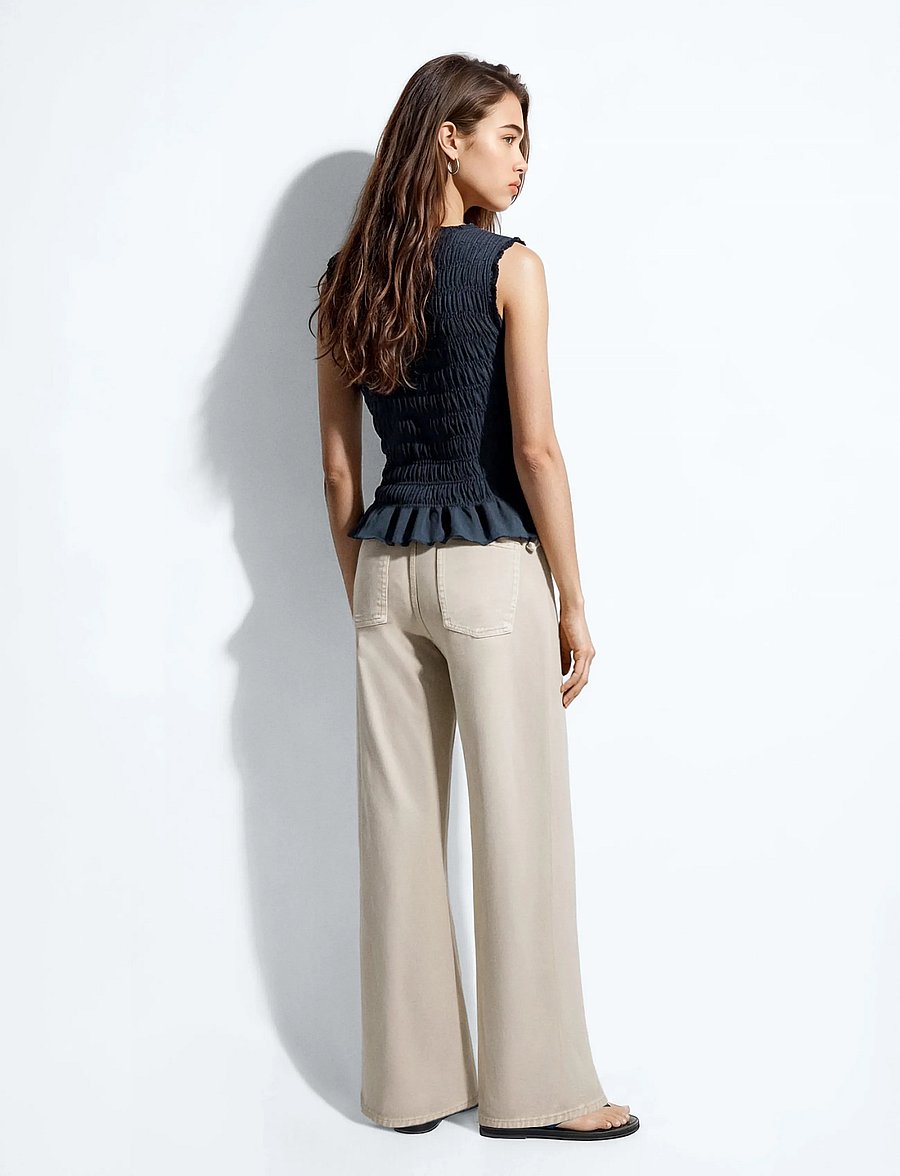 Mango Teen - Ruched cotton top - Ærmeløs undertrøje - navy - 3