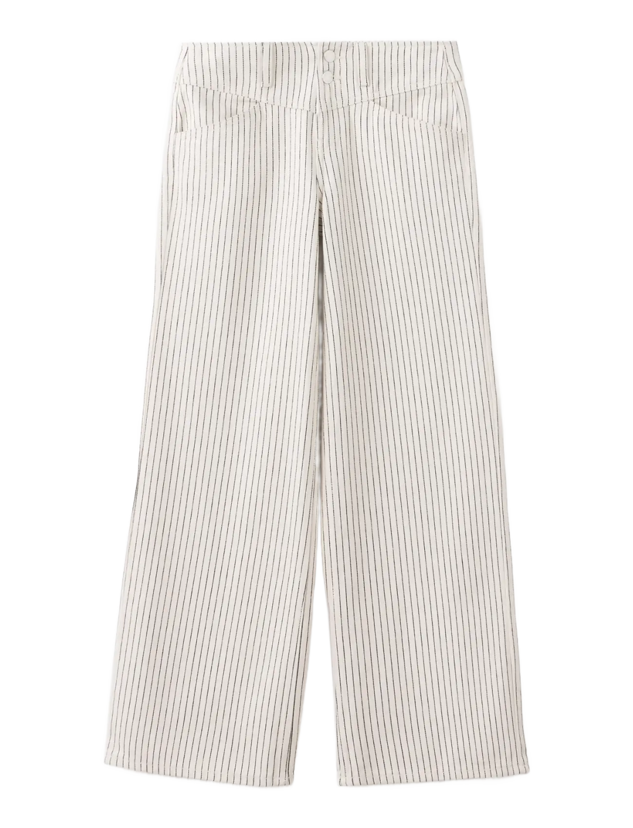 Mango Teen Wide leg striped jeans - Nederdelar - LIGHT BEIGE / beige