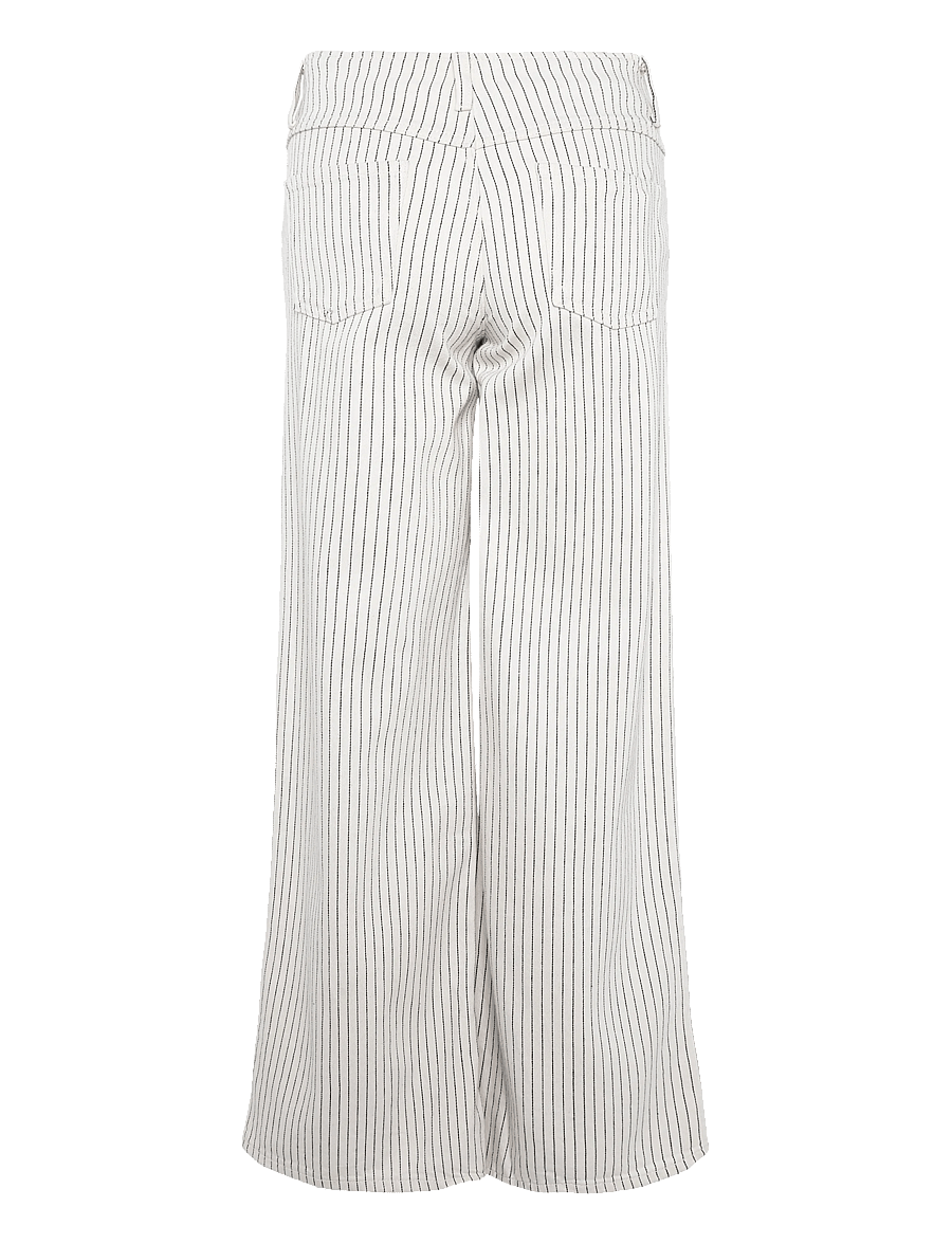 Mango Teen - Wide leg striped jeans - brede jeans - light beige - 2