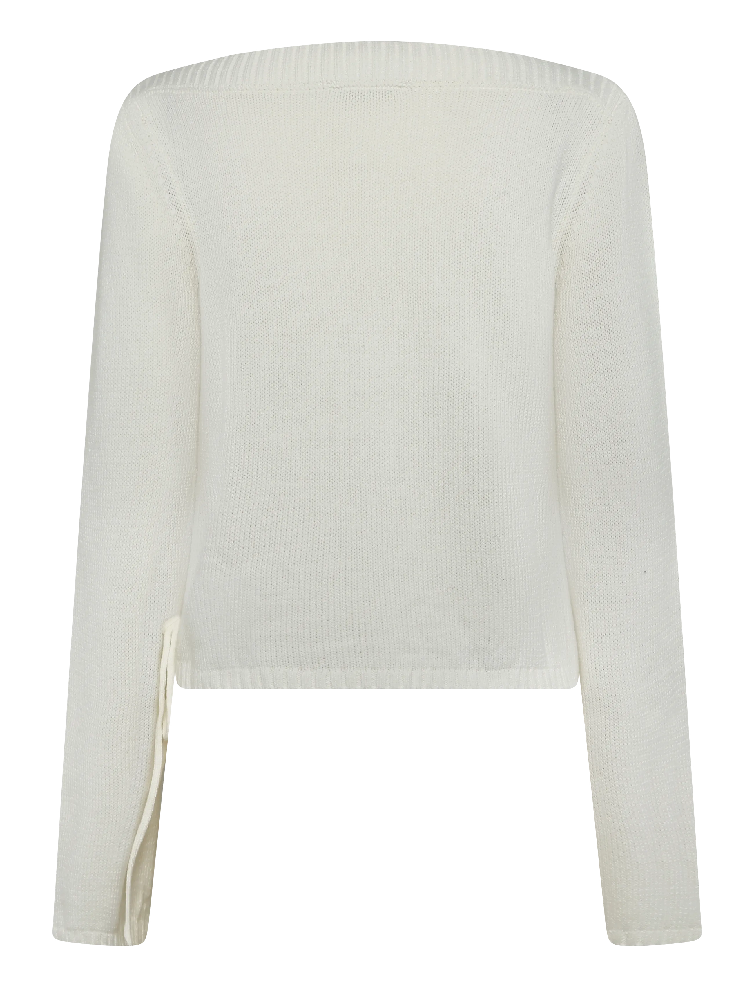 Mango Teen - Knitted sweater with tie slits - trøjer - natural white - 2