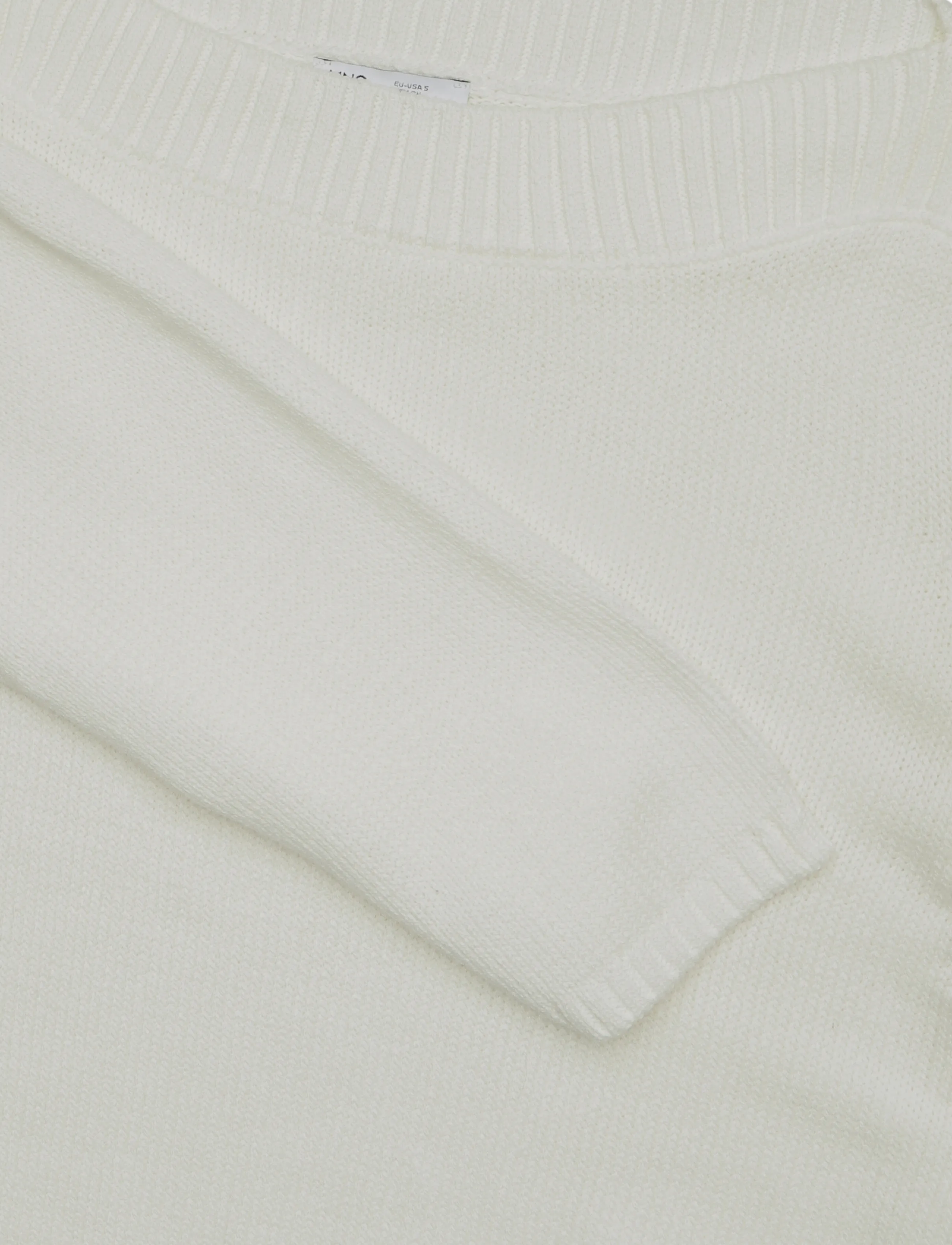 Mango Teen - Knitted sweater with tie slits - trøjer - natural white - 4