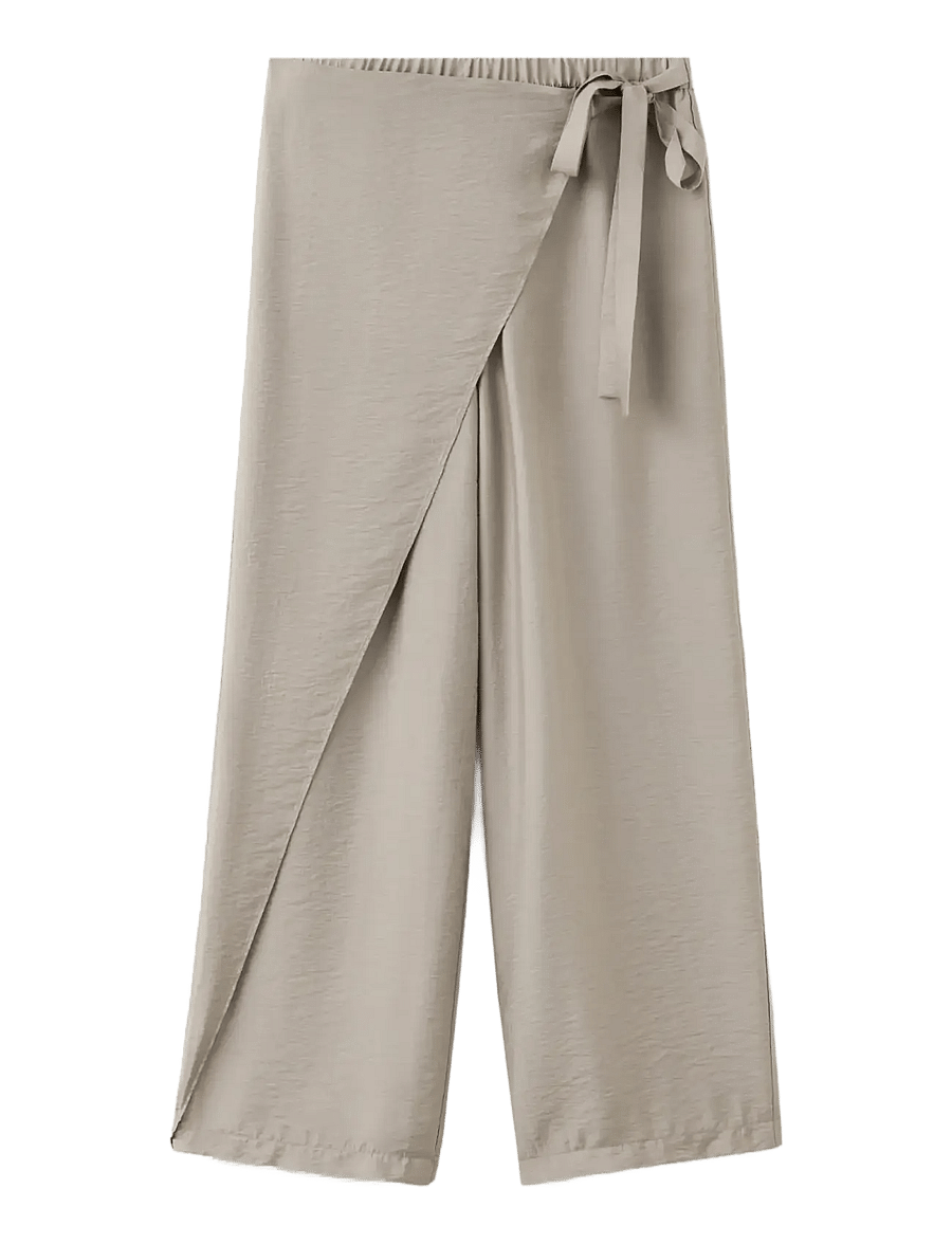 Mango Teen - Wide-leg pareo trousers - bukser - medium brown - 1