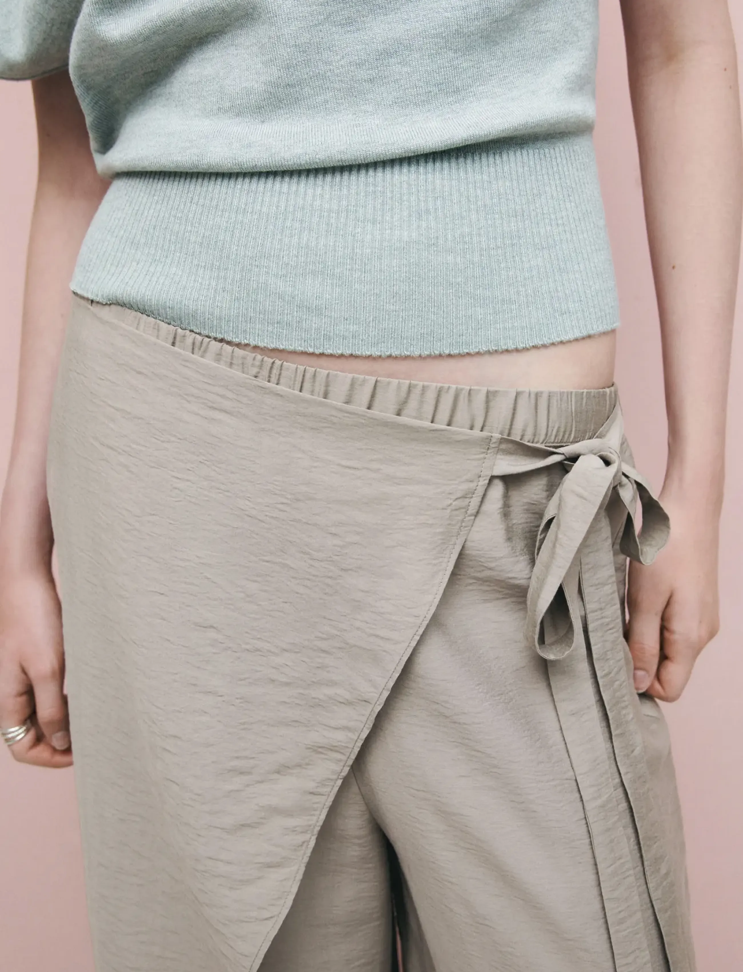 Mango Teen Wide-leg pareo trousers - Nederdelar - MEDIUM BROWN / brown
