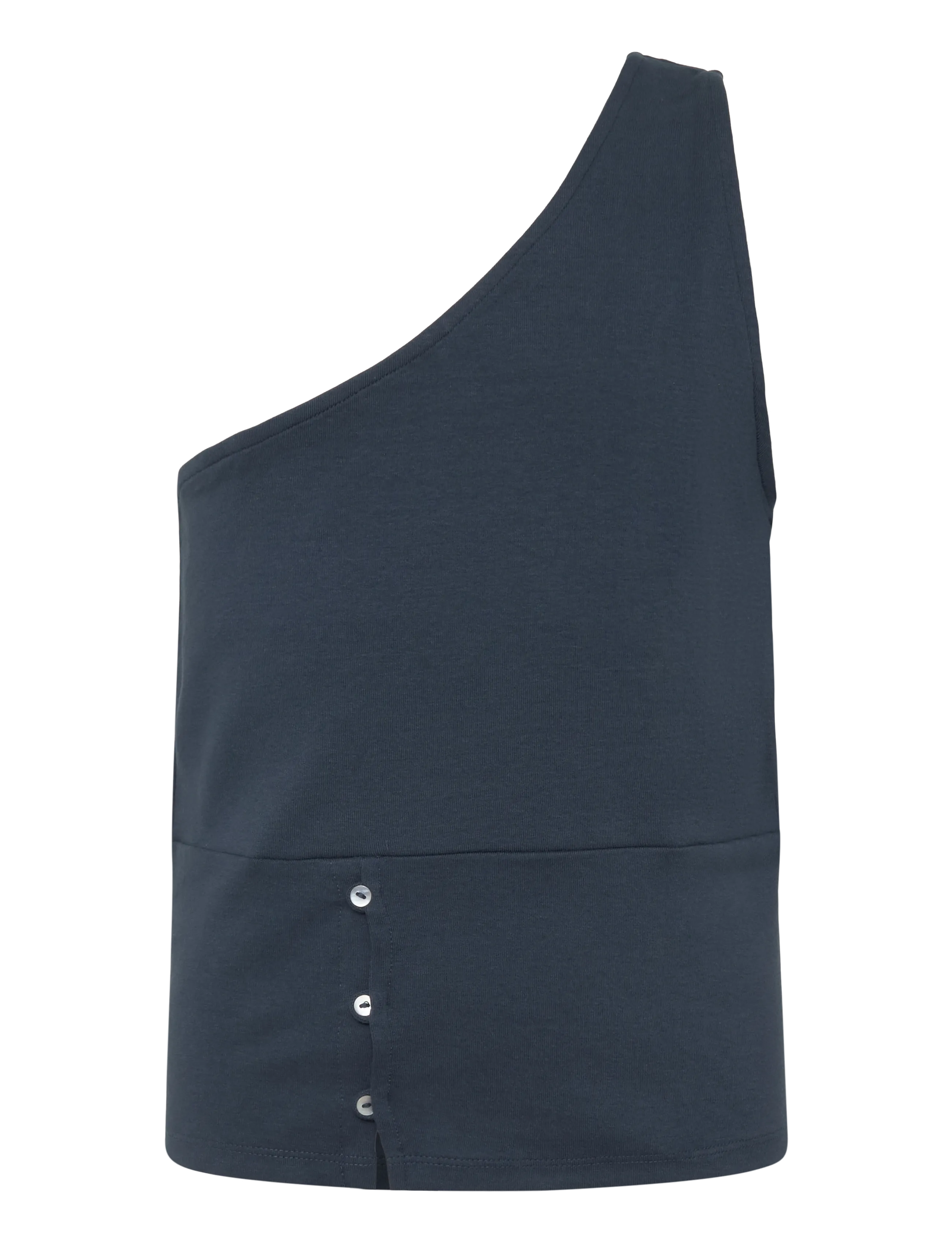 Mango Teen Asymmetric top with buttons - Kläder - NAVY / navy