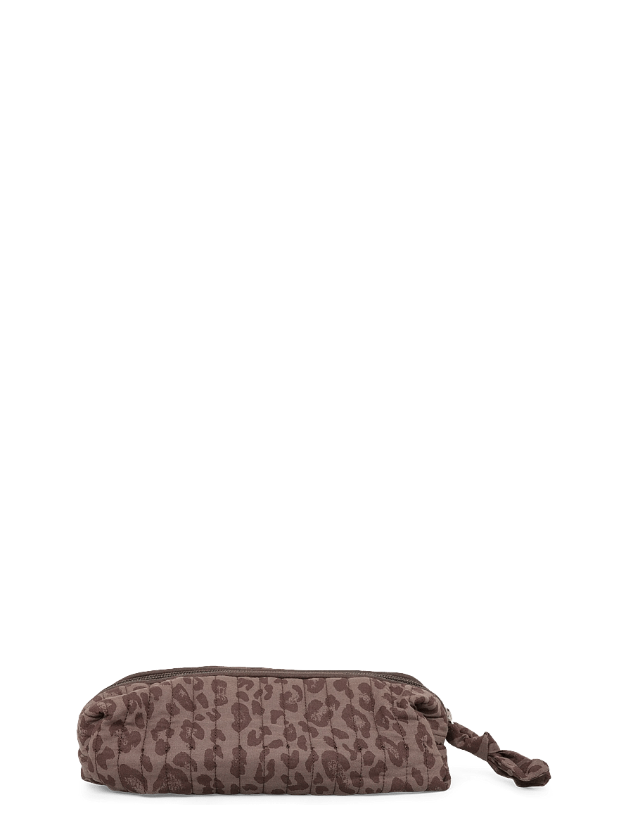 Mango Teen - Leopard printed pencil case - penalhuse - brown - 1
