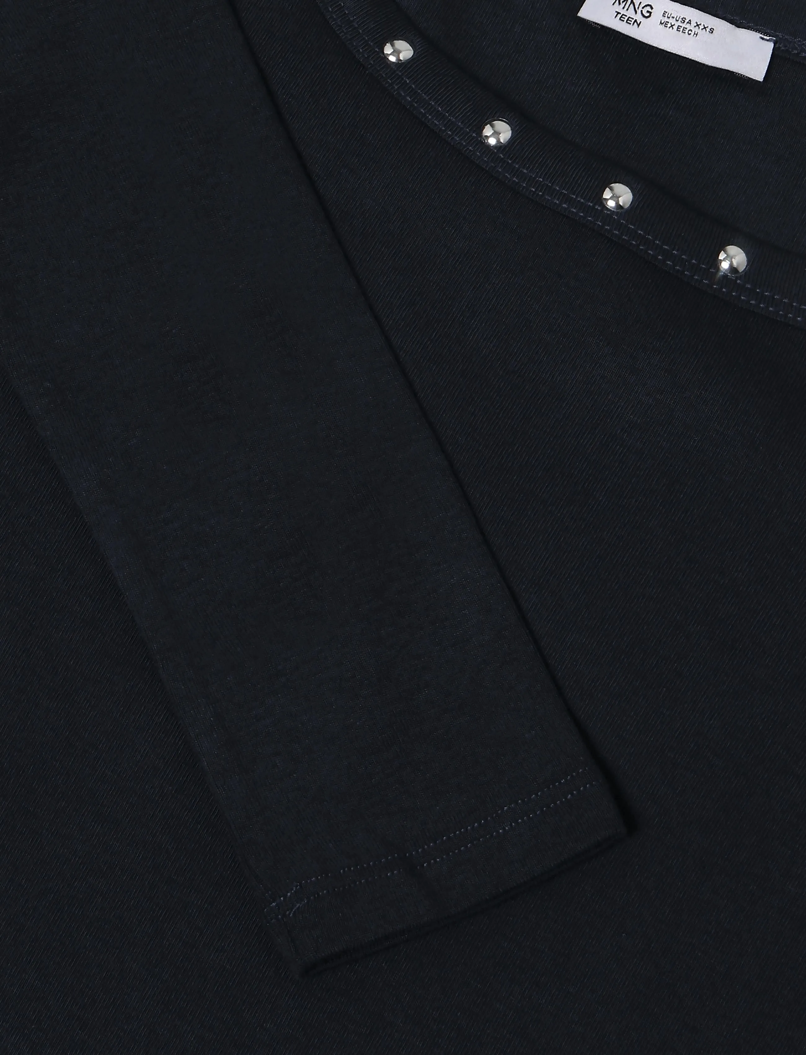 Mango Teen - Boat neck studded T-shirt - langærmede t-shirts - navy - 2