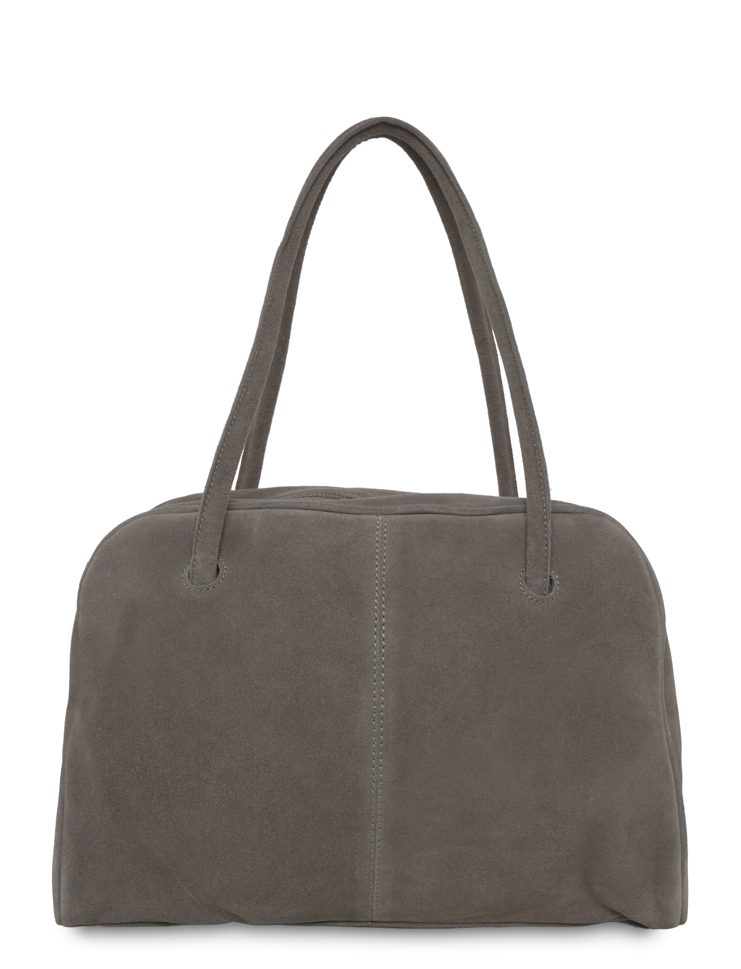 Mango Teen Leather bowling bag - Accessories - GREY / grey