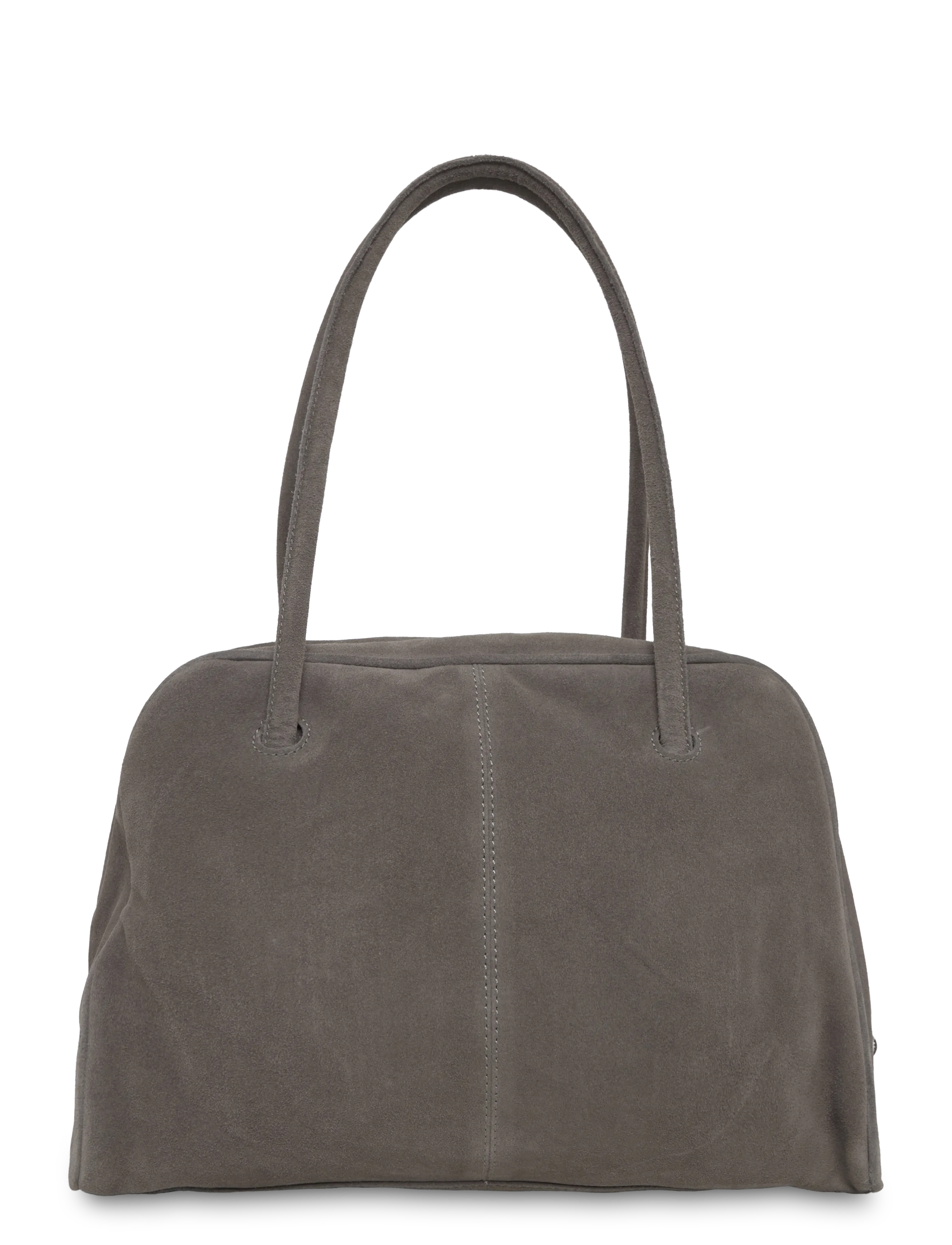 Mango Teen - Leather bowling bag - skuldertasker - grey - 1