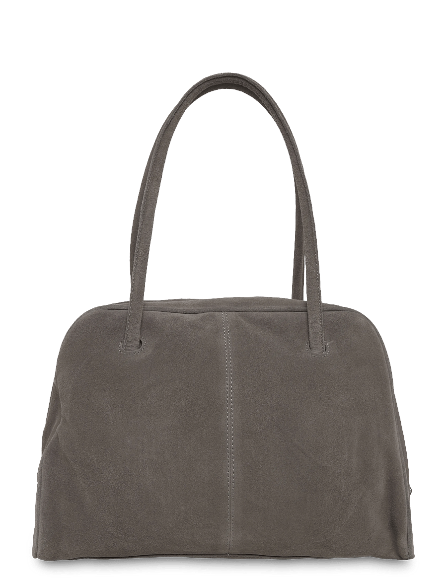Mango Teen - Leather bowling bag - skuldertasker - grey - 1