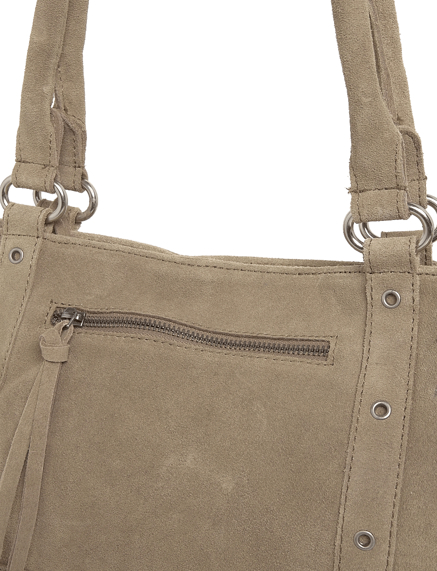 Mango Teen - Leather city bag - skuldertasker - lt pastel brown - 2