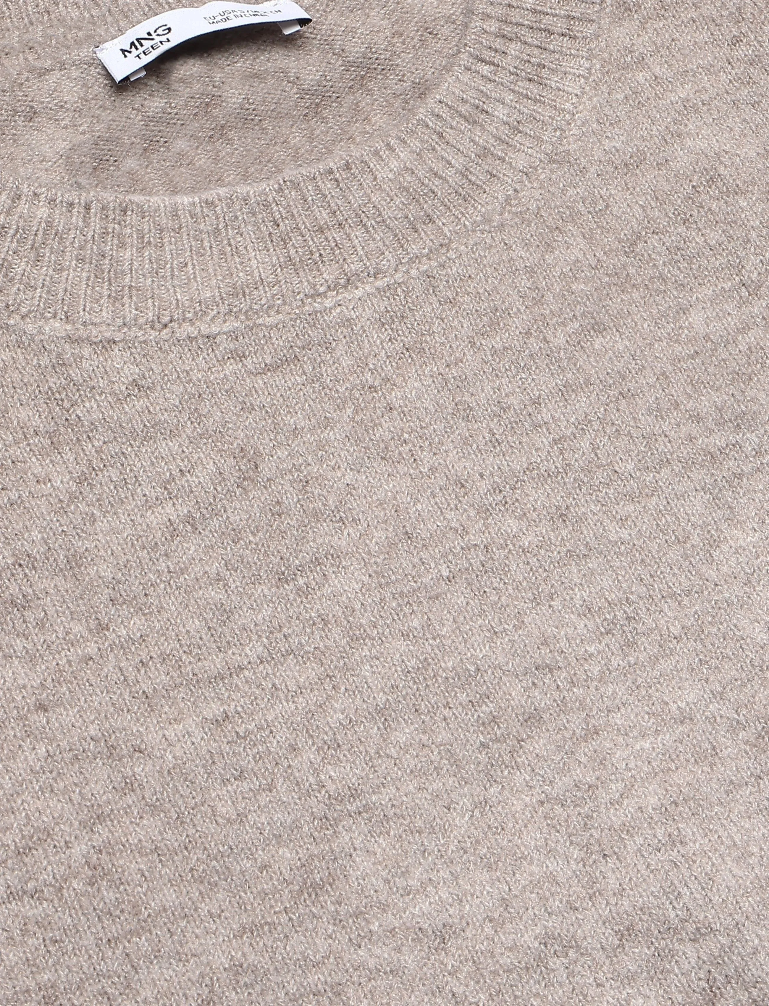 Mango Teen - Star-detail jersey - trøjer - lt pastel brown - 2