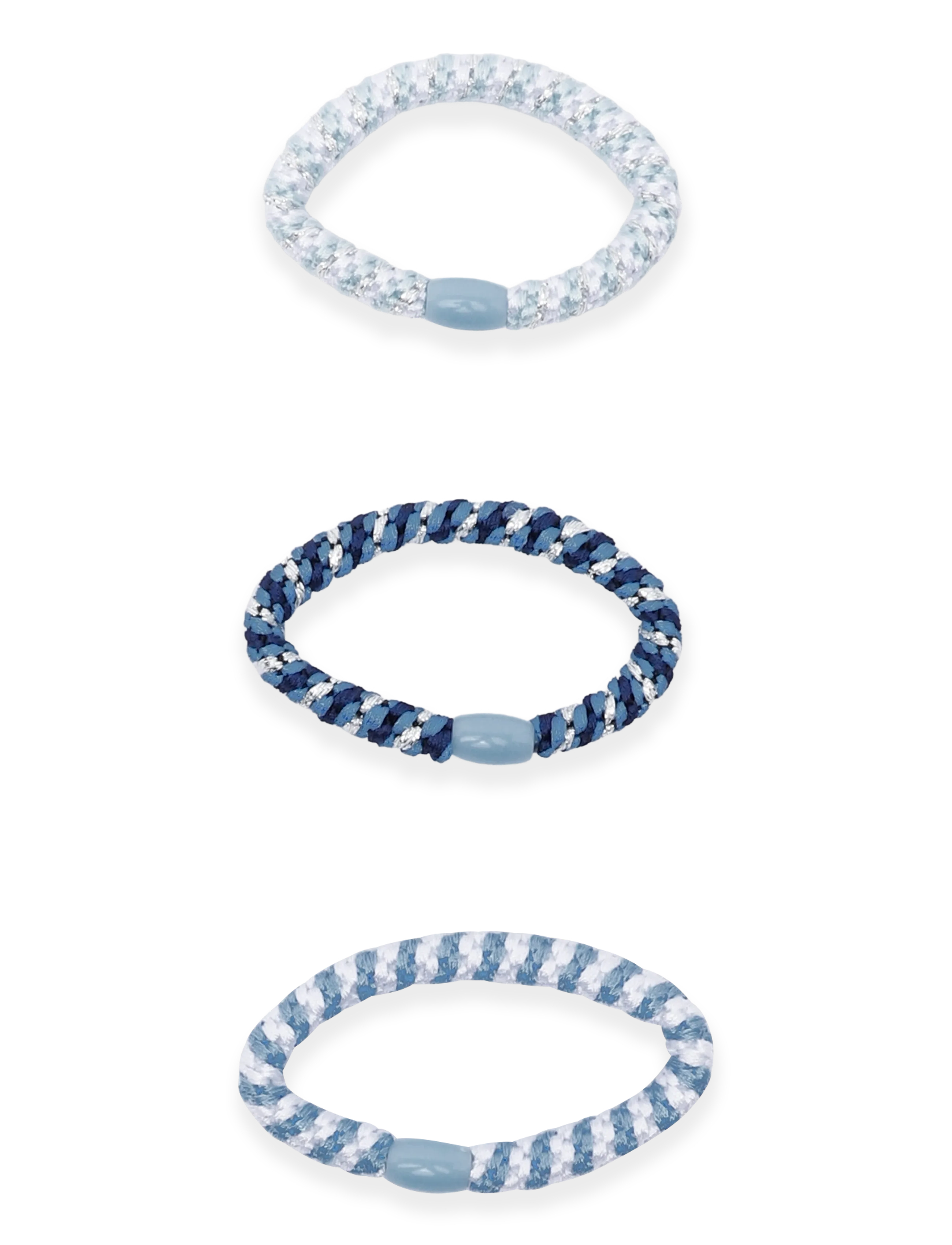 Mango Teen Pack of 3 combined hair ties - Mango Teen - MEDIUM BLUE / blue