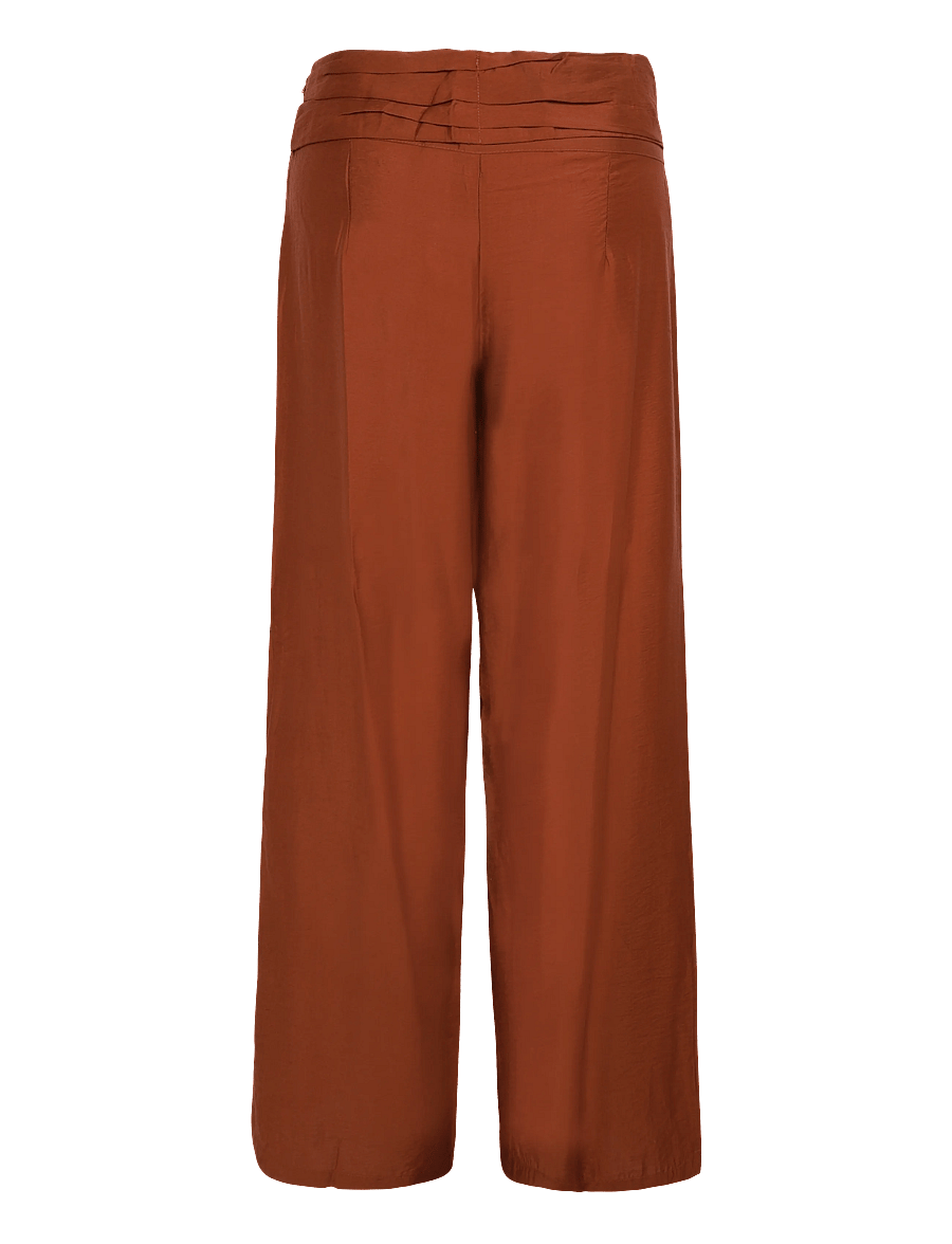 Mango Teen - Straight trousers with tie details - bukser - medium orange - 2