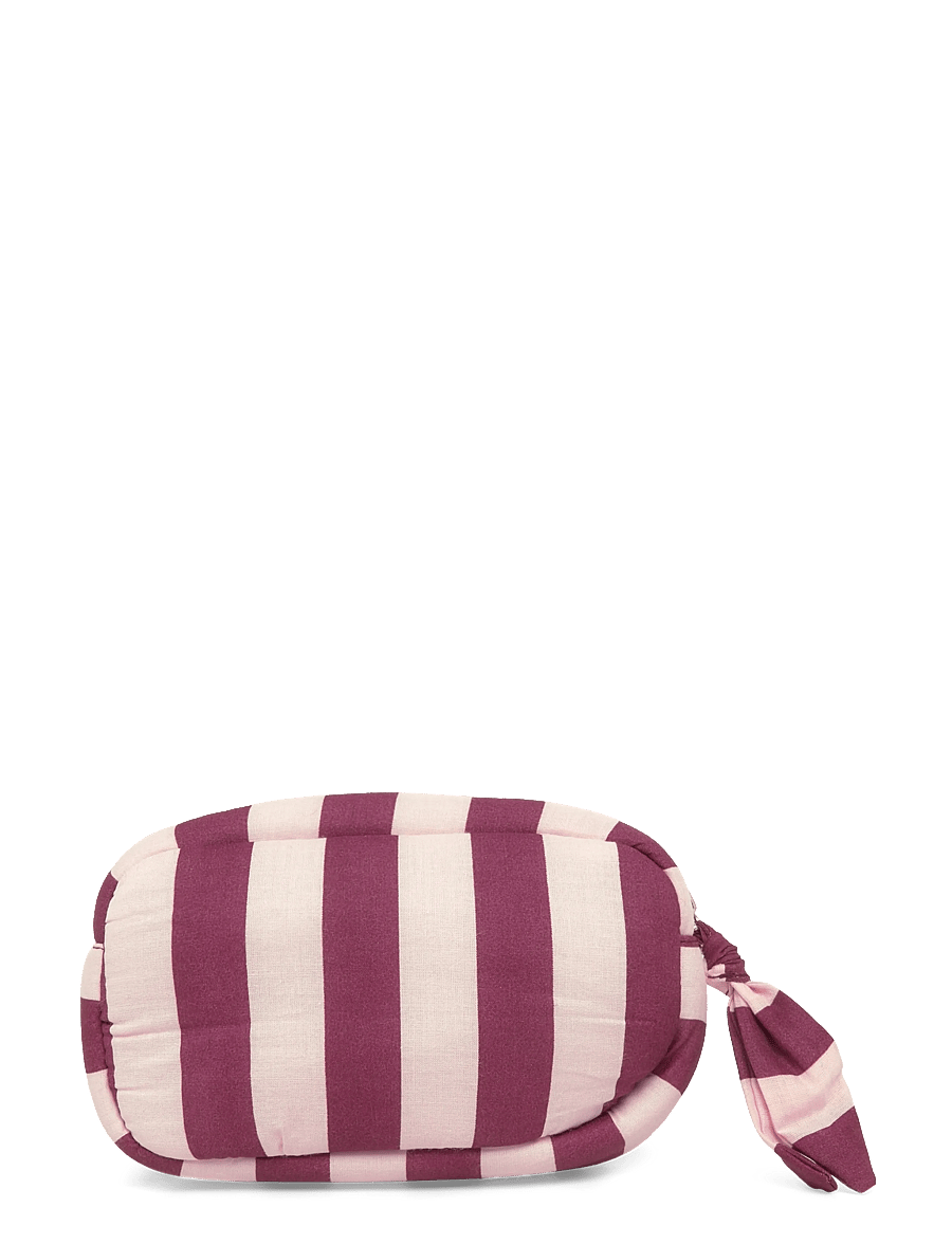 Mango Teen - Striped cotton toiletry bag - bad - pink - 0