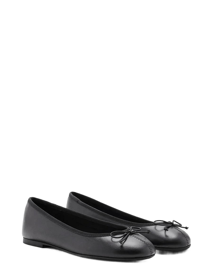 Mango Teen - Bow ballerina - ballerinaer & slip ons - black - 1