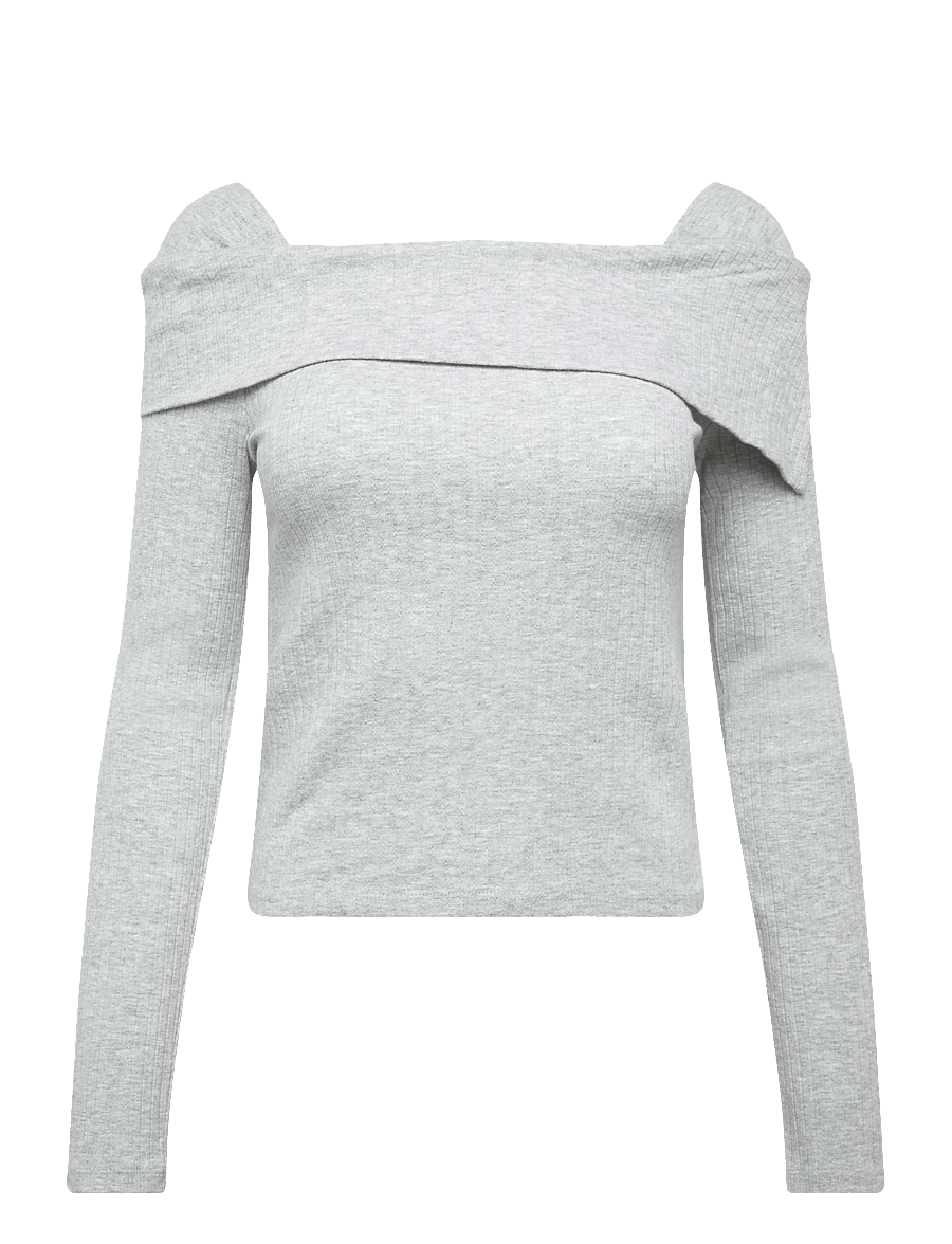 Mango Teen - Cotton turtle neck sweatshirt - bluser & tunikaer - lt pastel grey - 1