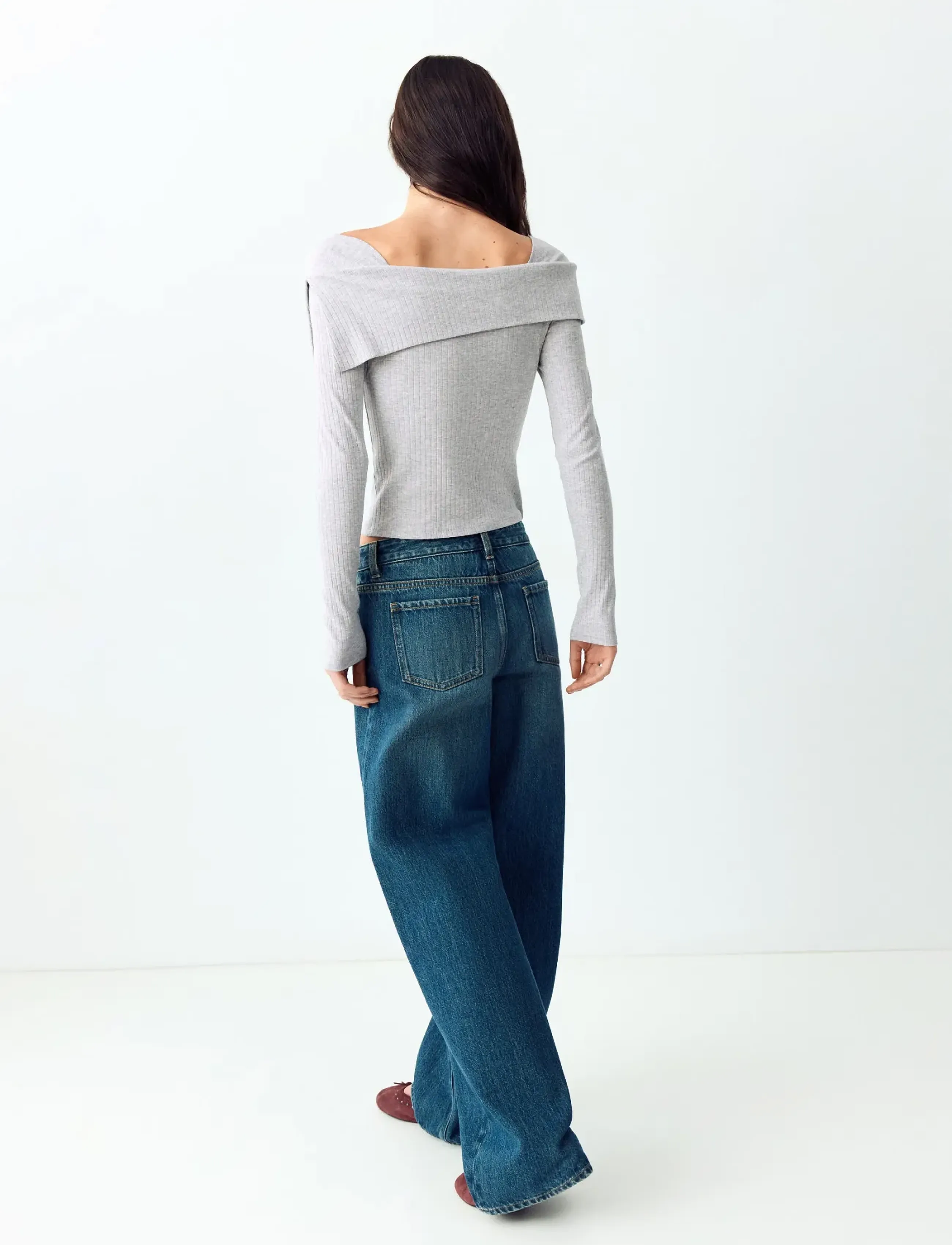 Mango Teen - Cotton turtle neck sweatshirt - bluser & tunikaer - lt pastel grey - 3