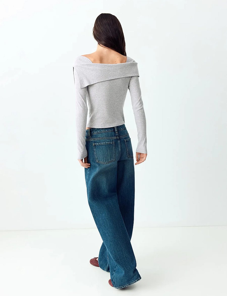 Mango Teen - Cotton turtle neck sweatshirt - bluser & tunikaer - lt pastel grey - 3