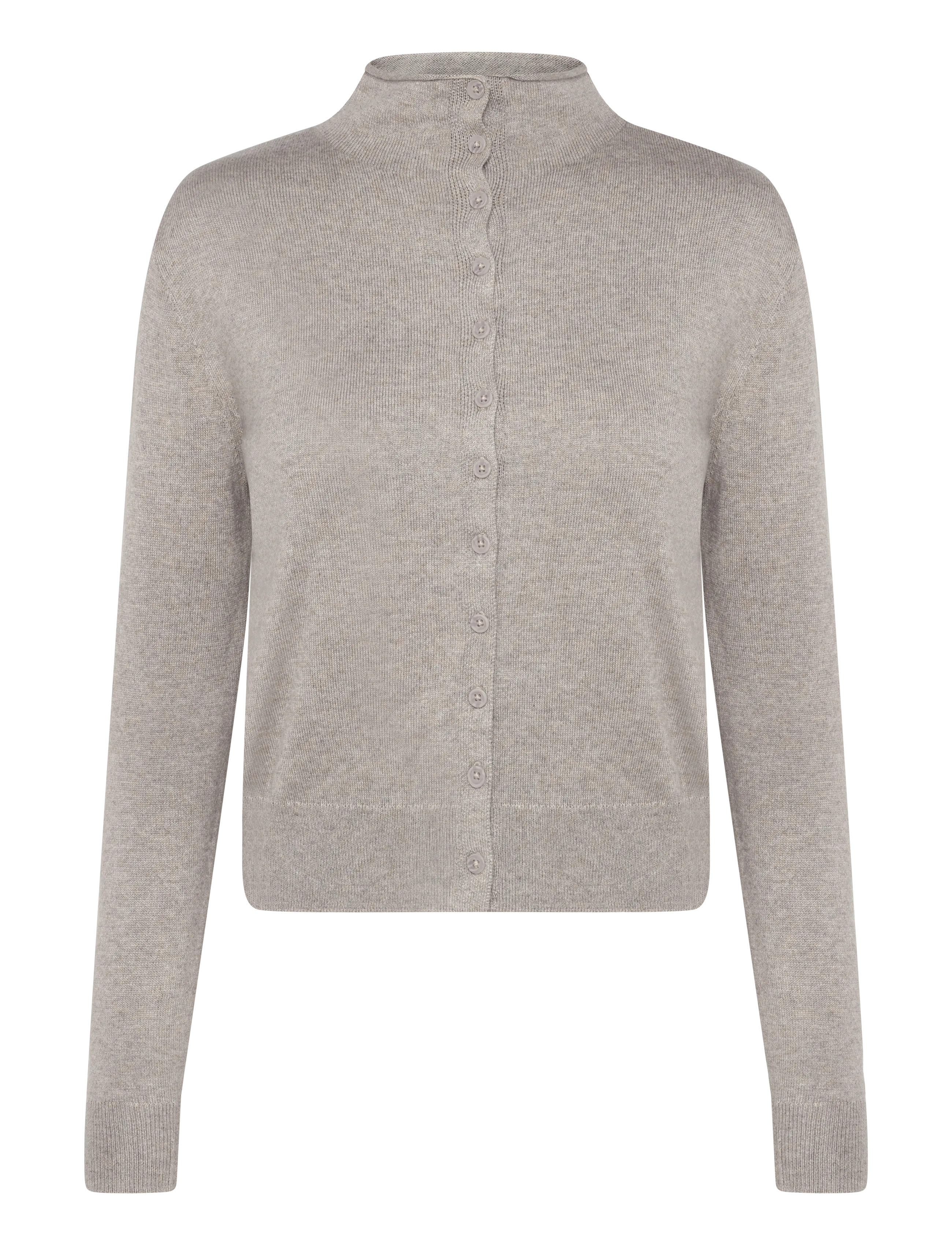 Mango Teen - Perkins-neck cardigan with buttons - koftor - medium brown - 1