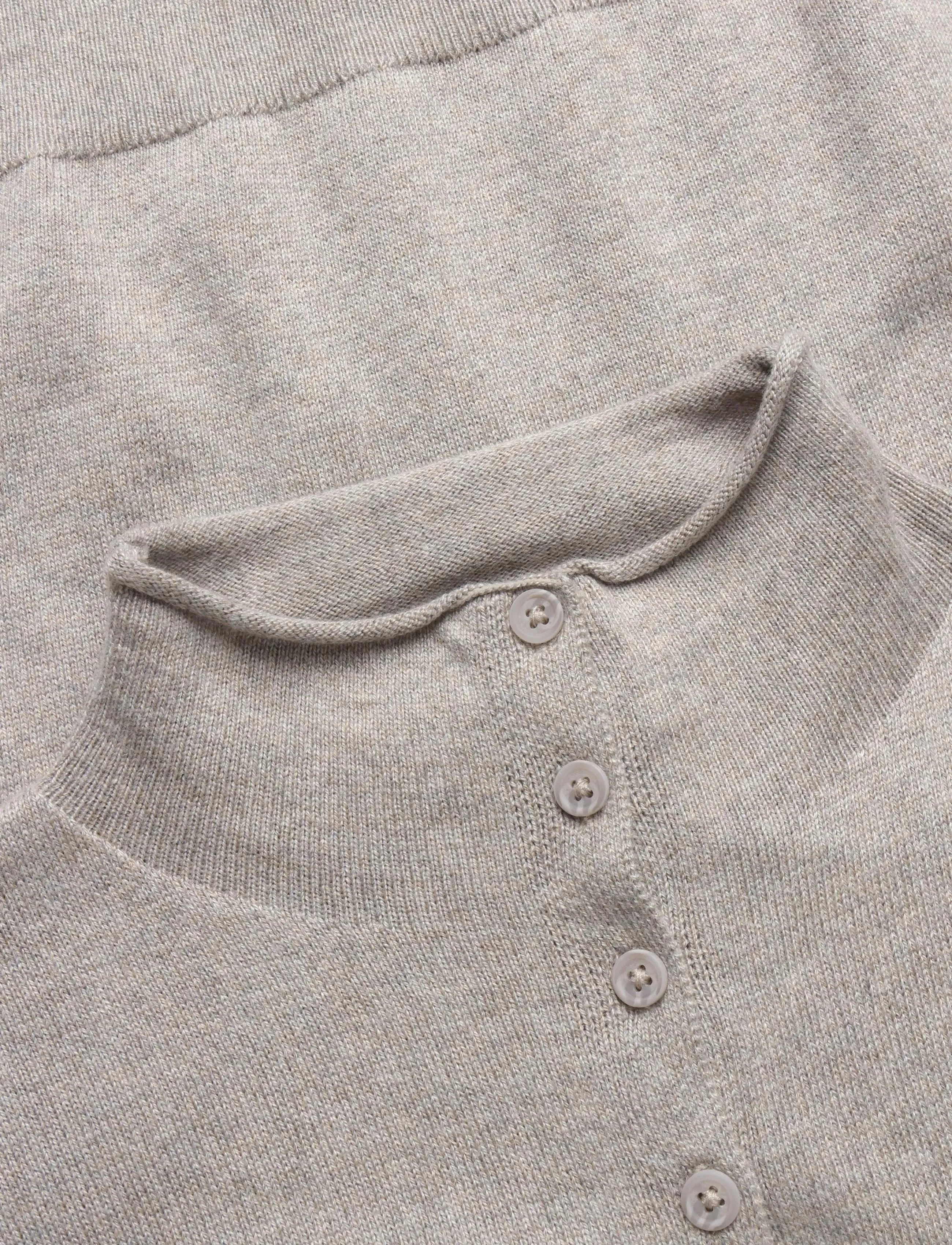 Mango Teen - Perkins-neck cardigan with buttons - koftor - medium brown - 4