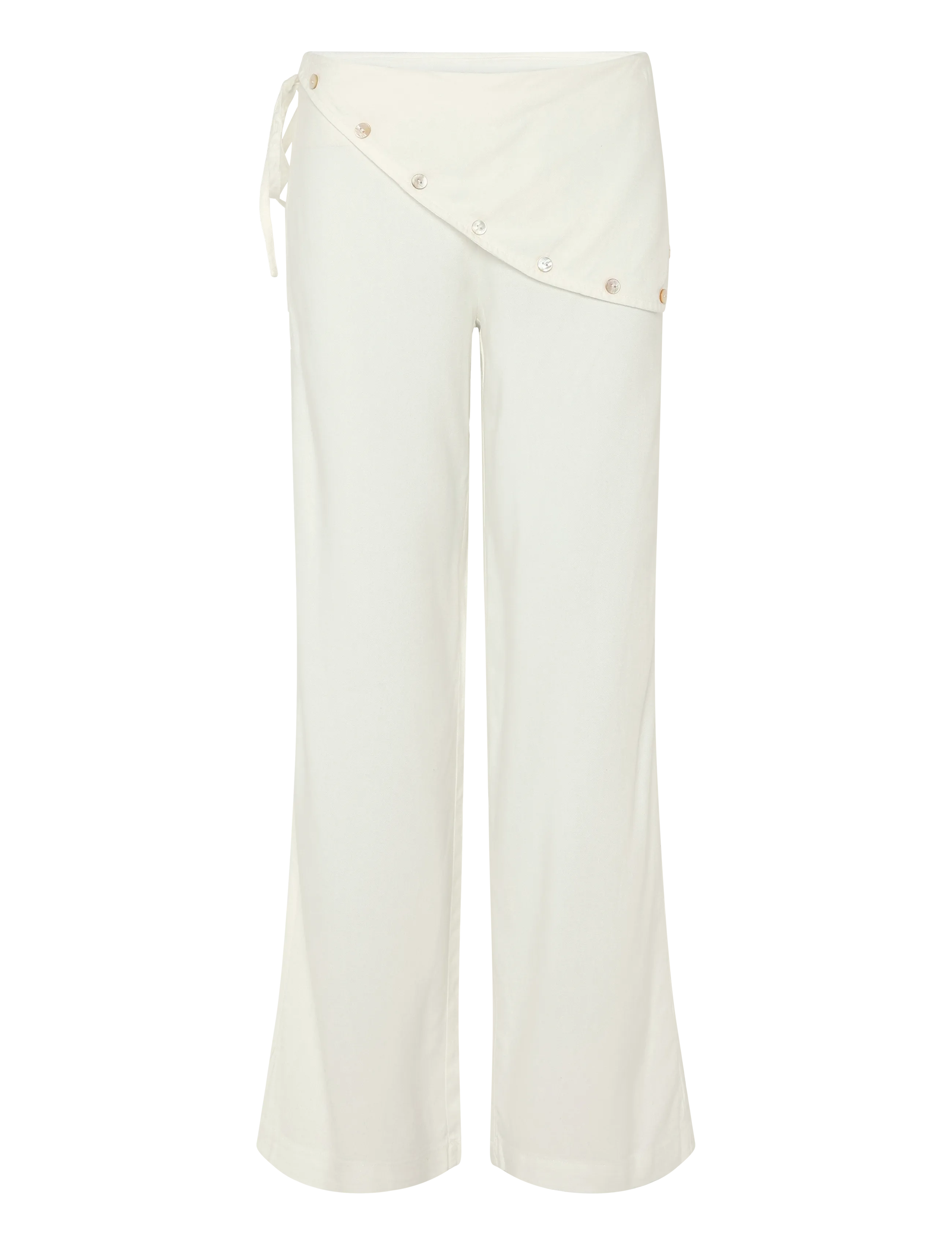 Mango Teen Straight scarf trousers - Mango Teen - NATURAL WHITE / white
