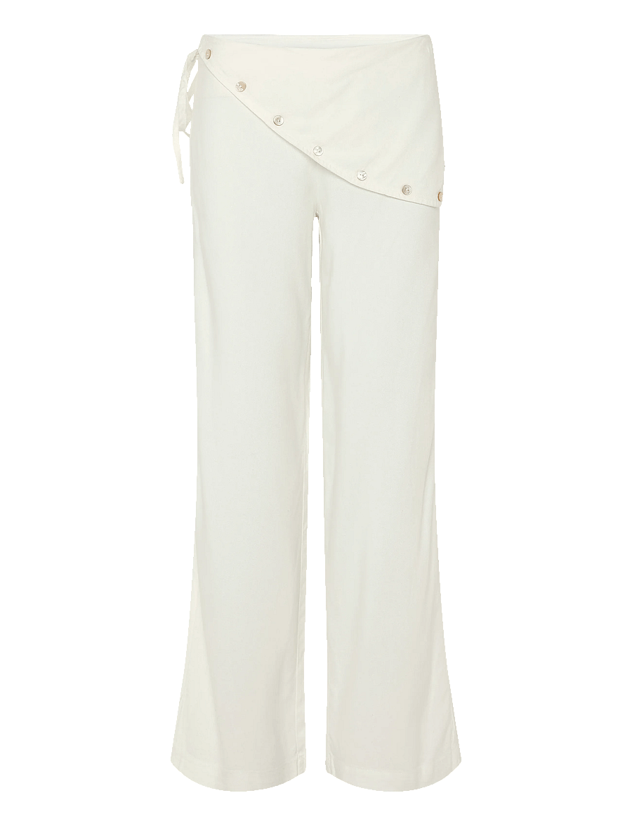Mango Teen - Straight scarf trousers - bukser - natural white - 1