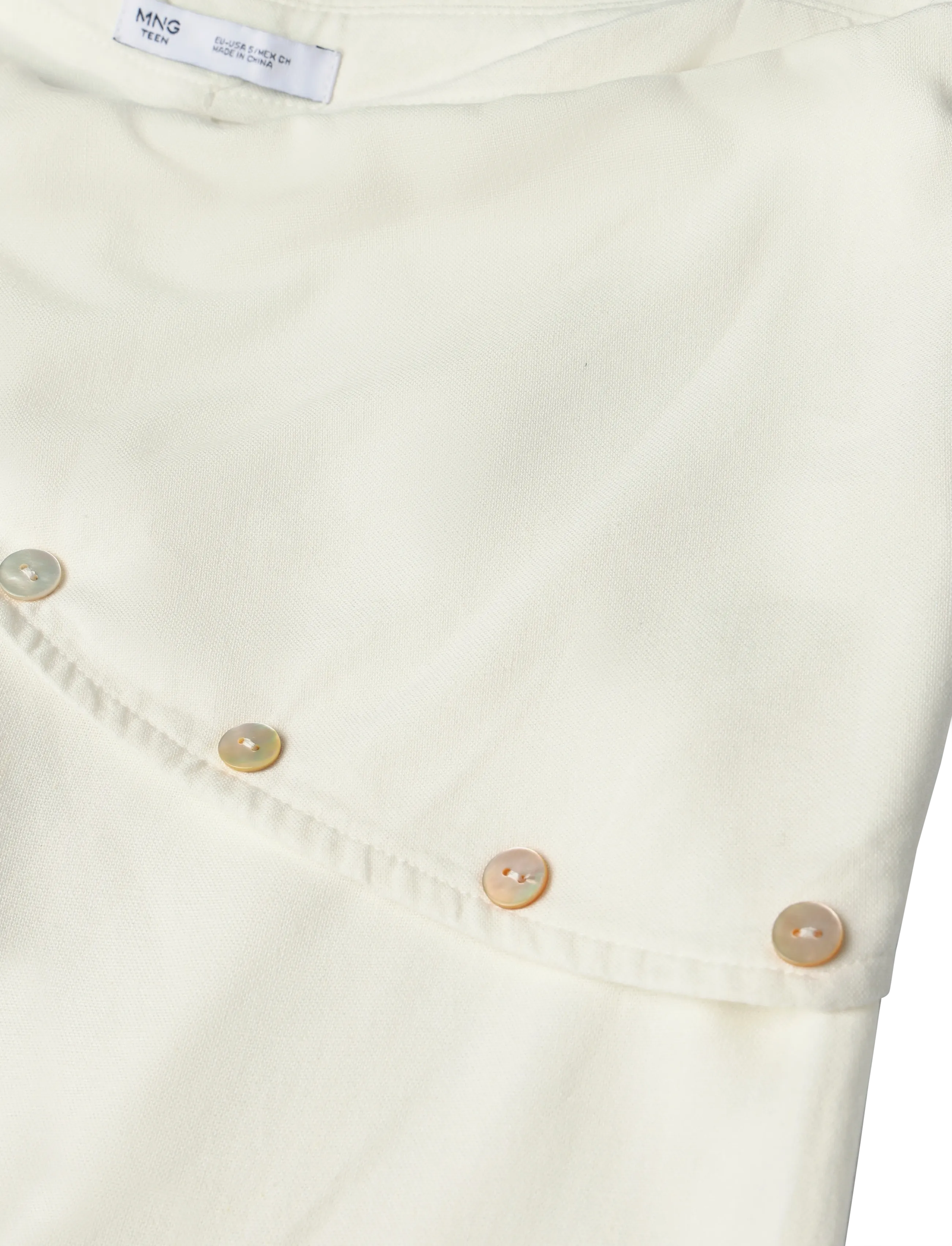 Mango Teen - Straight scarf trousers - bukser - natural white - 4