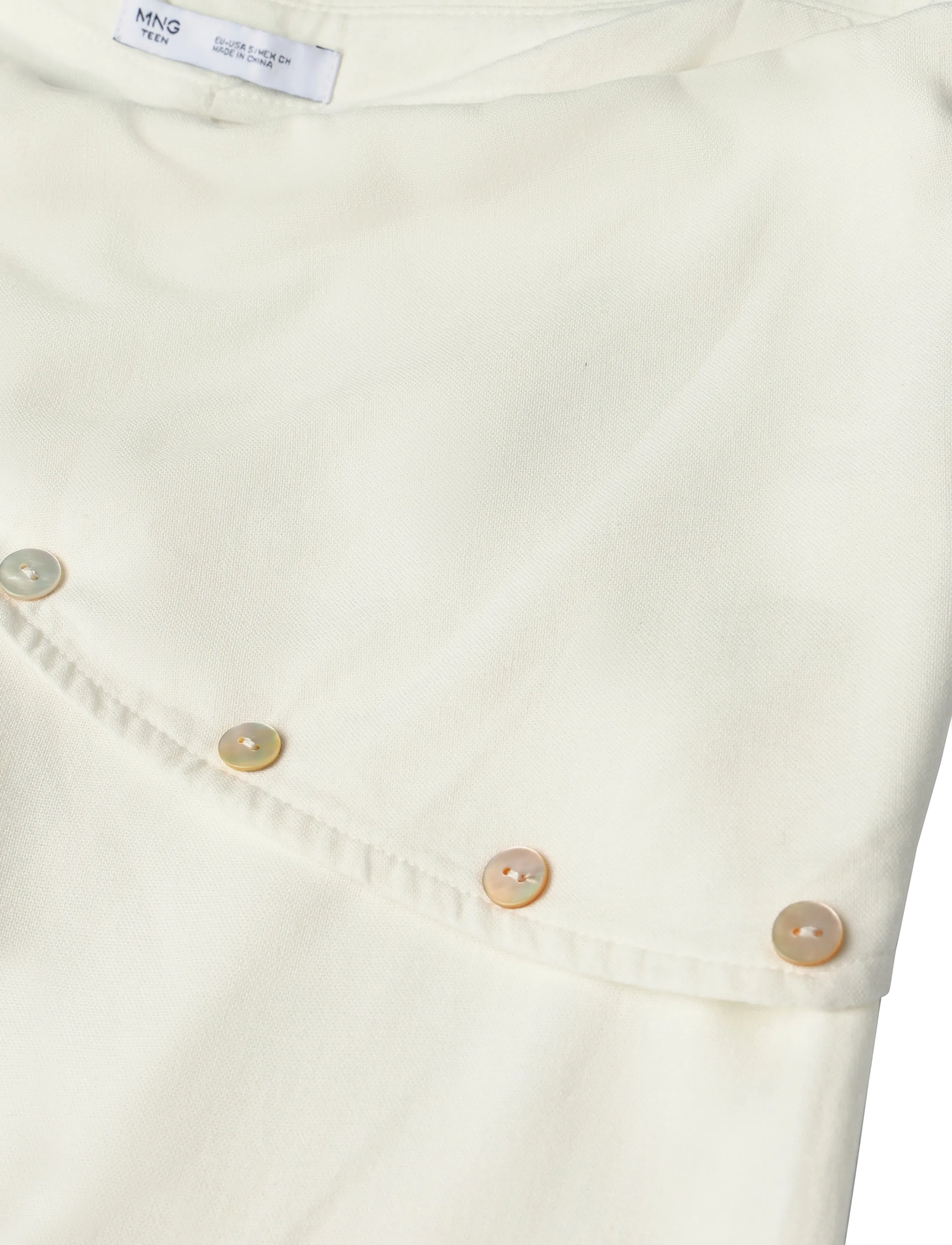 Mango Teen - Straight scarf trousers - bukser - natural white - 4
