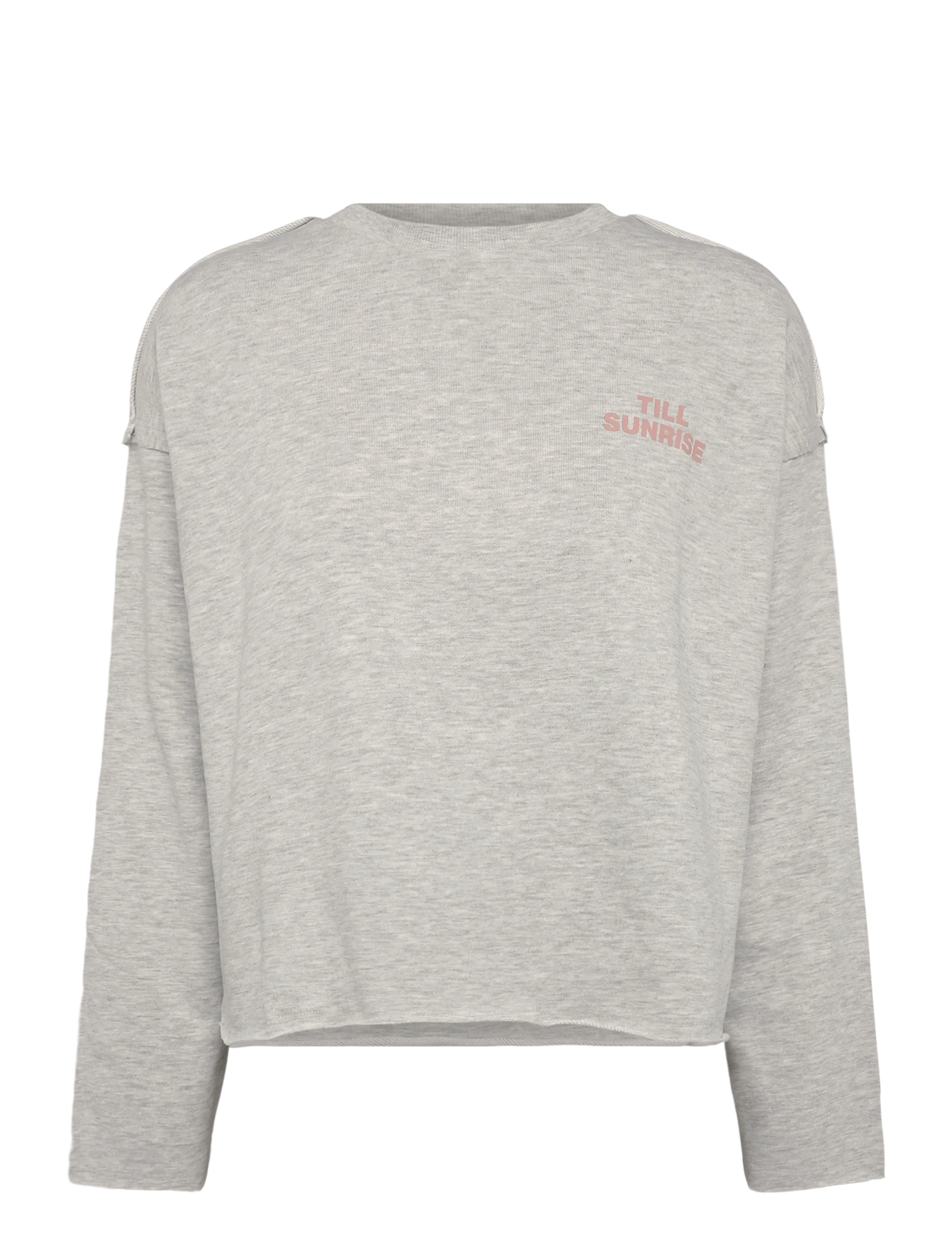 Mango Teen Sweatshirt with printed text - Sweatshirts - LT PASTEL GREY / grey