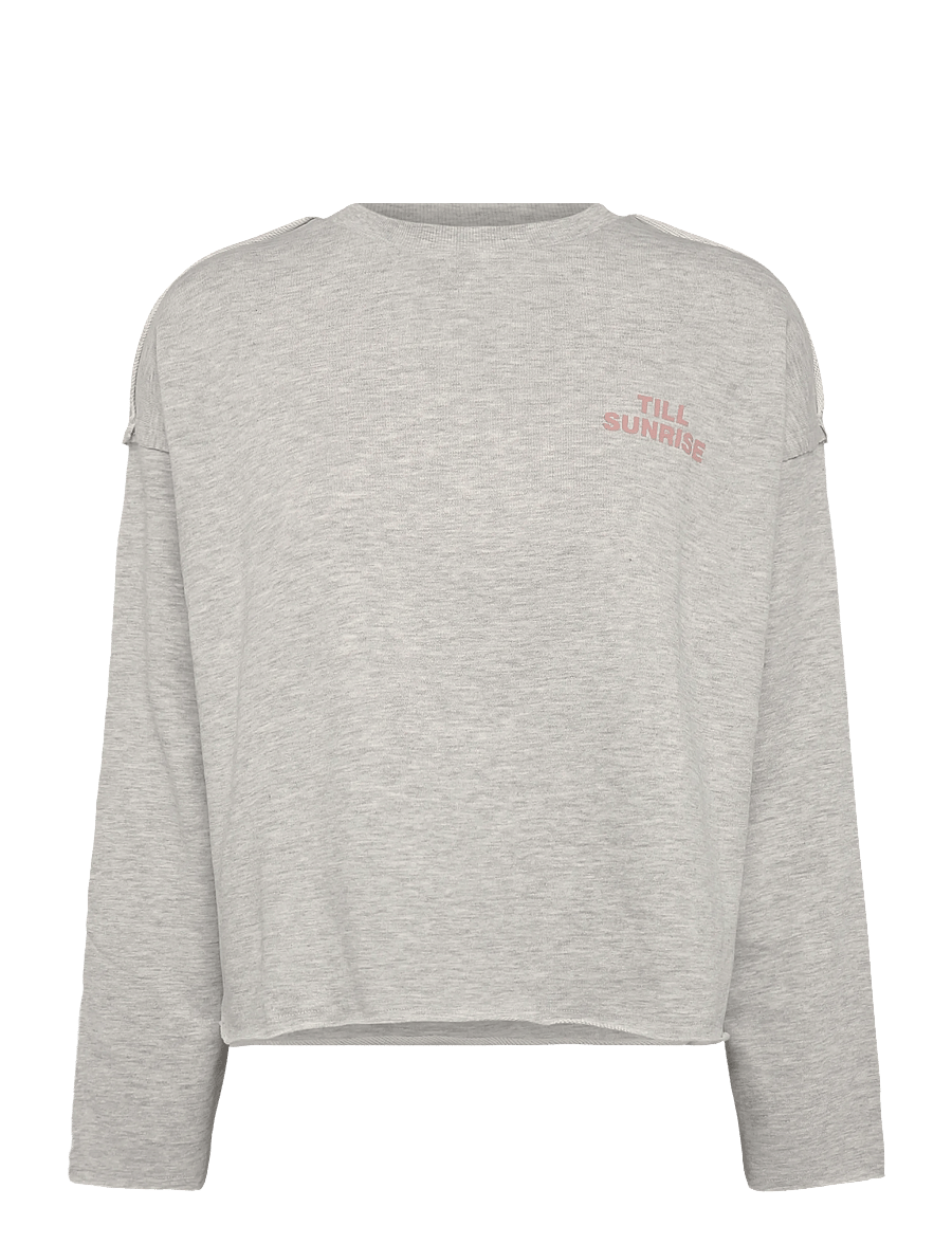 Mango Teen - Sweatshirt with printed text - sweatshirts - lt pastel grey - 1