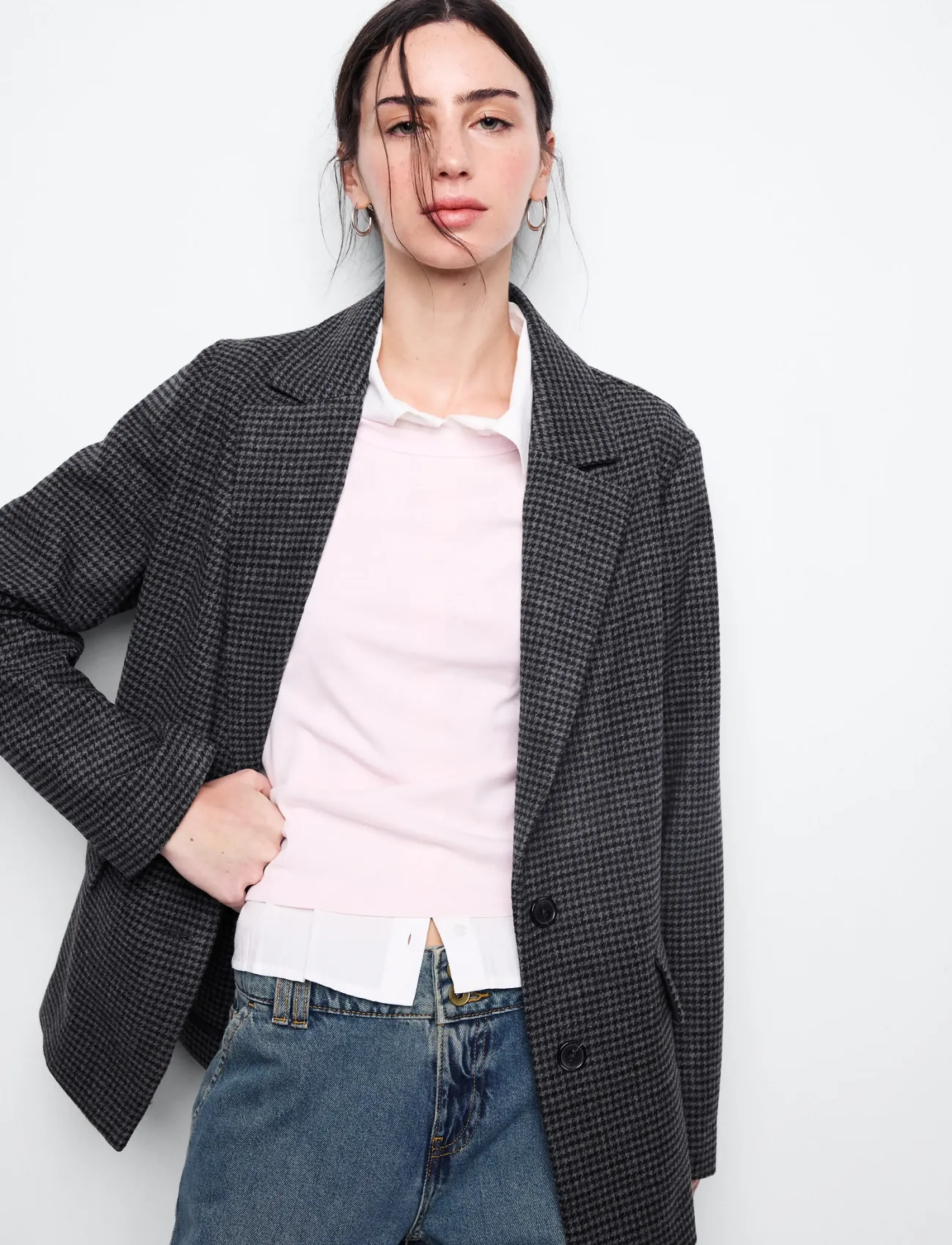 Mango Teen - Wool blend blazer - kavajer - navy - 0