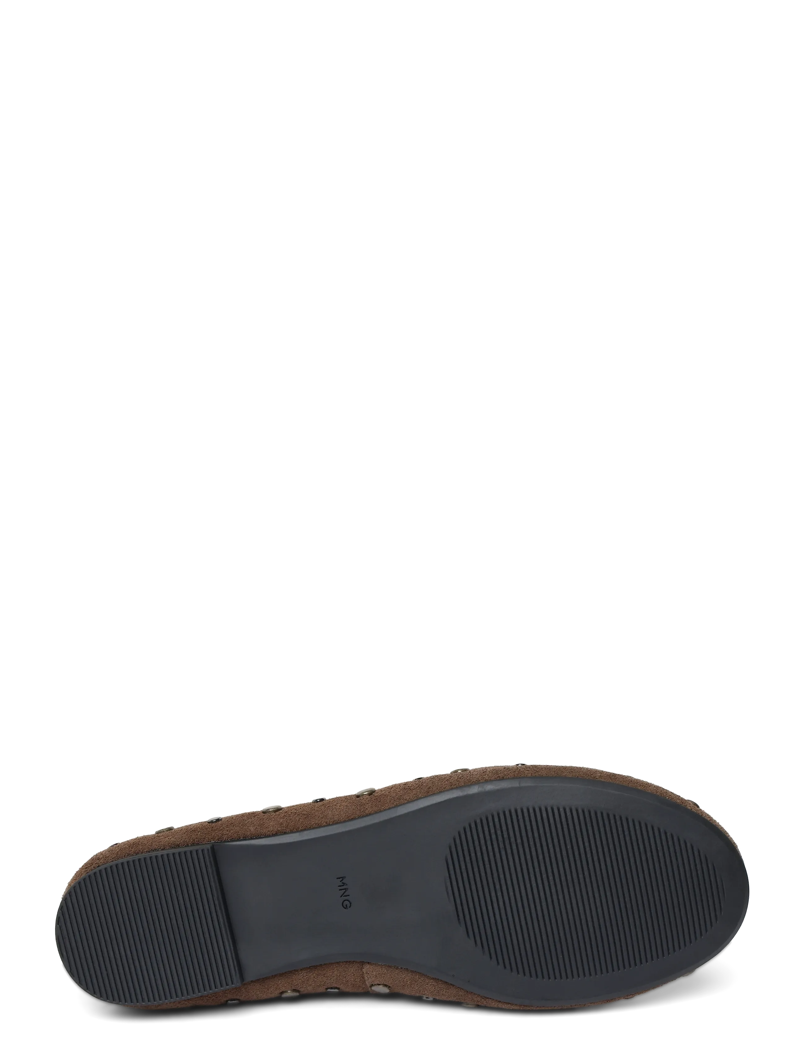Mango Teen - Studded leather ballet flats - ballerinaskor & slip-ons - lt pastel brown - 2