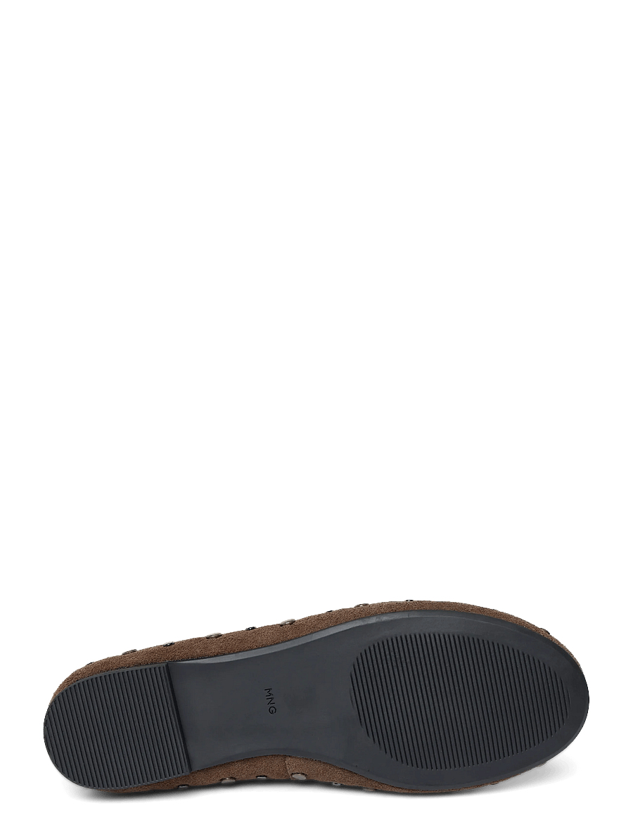 Mango Teen - Studded leather ballet flats - ballerinaskor & slip-ons - lt pastel brown - 2