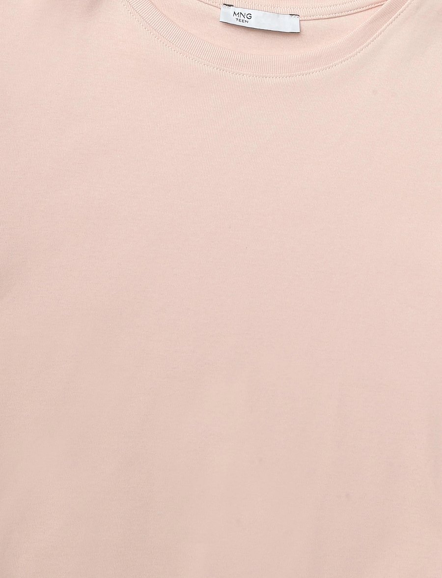 Mango Teen - Open detail T-shirt - kortærmede t-shirts - lt-pastel pink - 4