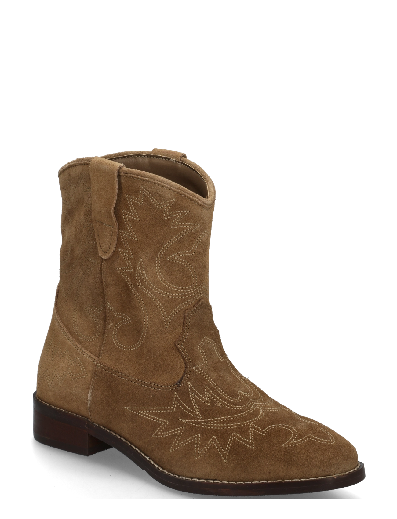 Mango Teen Suede Leather Ankle Boots, 36, Brown, Sko > Støvler, Børn