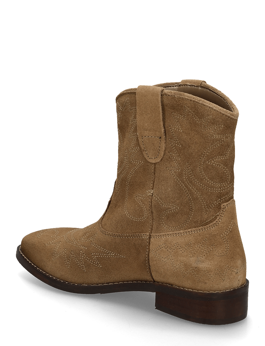 Mango Teen - Suede leather ankle boots - støvler - lt pastel brown - 1