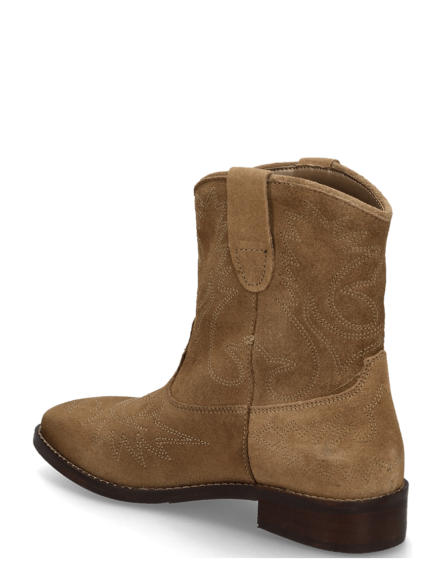 Mango Teen - Suede leather ankle boots - stövlar & kängor - lt pastel brown - 1