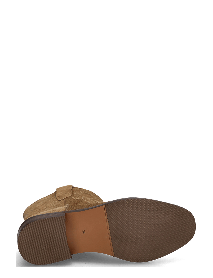 Mango Teen - Suede leather ankle boots - stövlar & kängor - lt pastel brown - 4