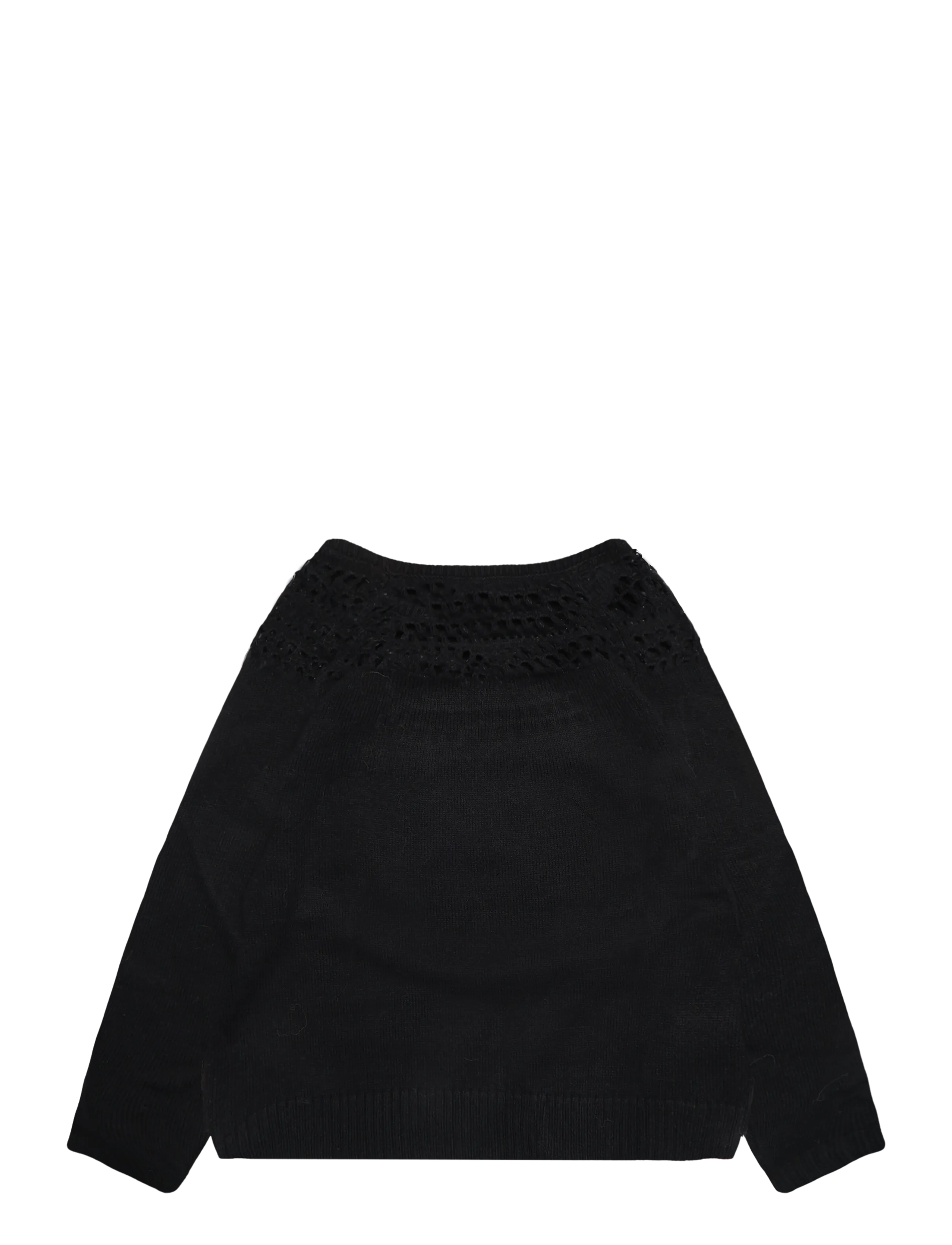 Mango Teen - Openwork knit sweater - trøjer - black - 2