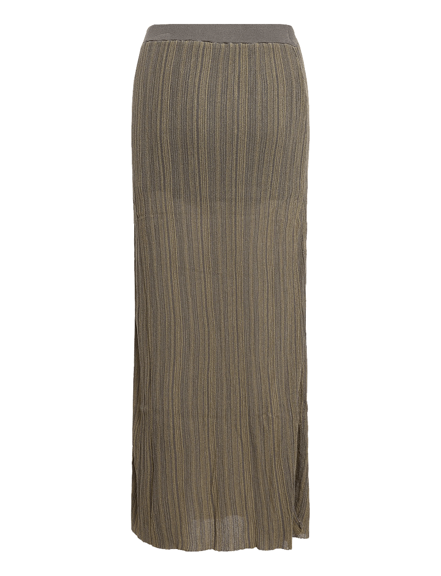 Mango Teen - Semi-transparent knitted skirt - maxi skirt - green - 2