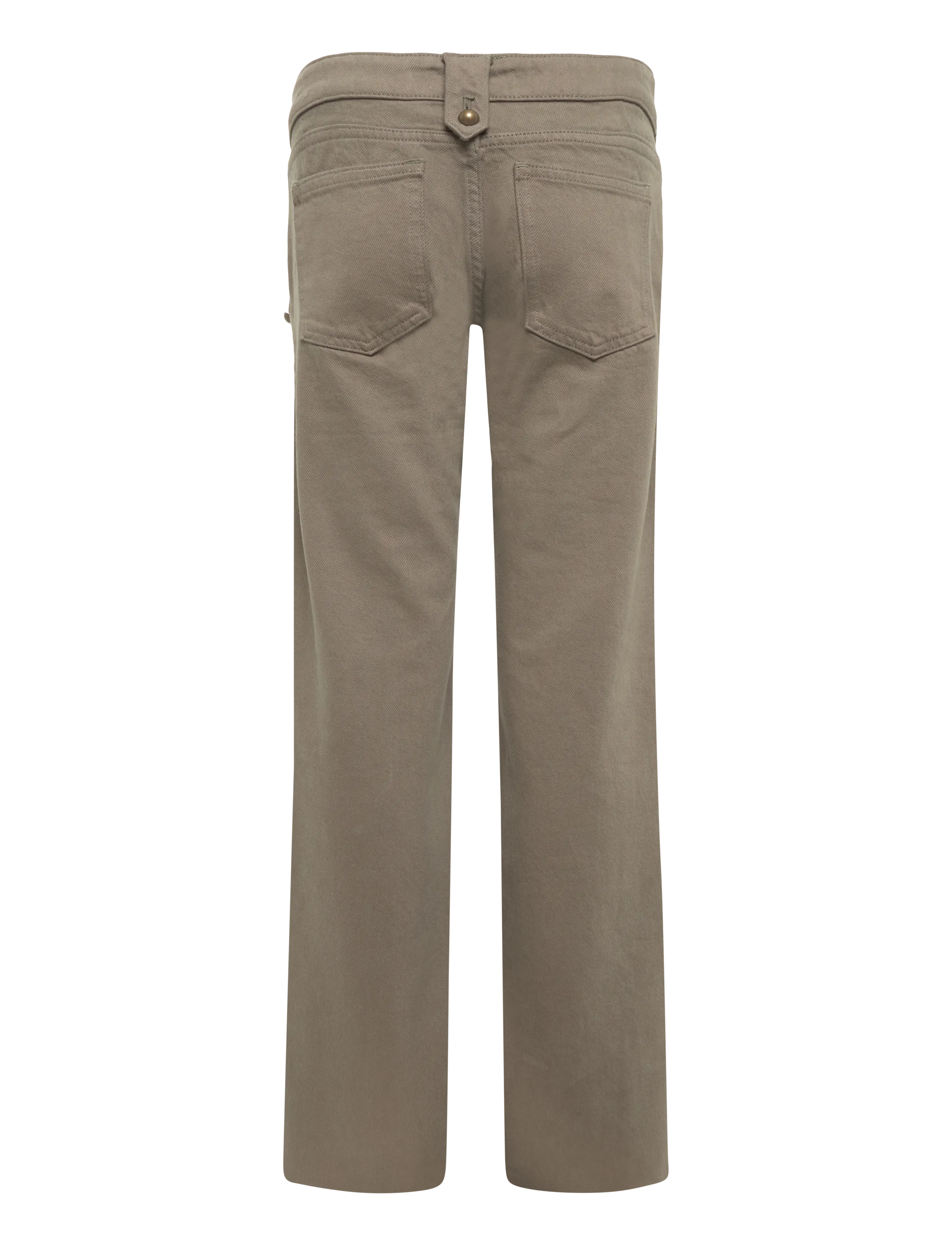 Mango Teen - Low-waist jeans with buttons - regular jeans - beige - khaki - 1