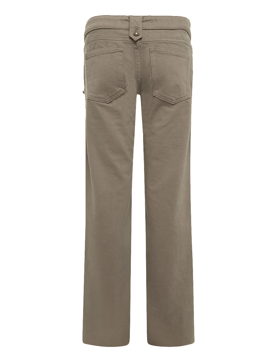 Mango Teen - Low-waist jeans with buttons - regular jeans - beige - khaki - 1