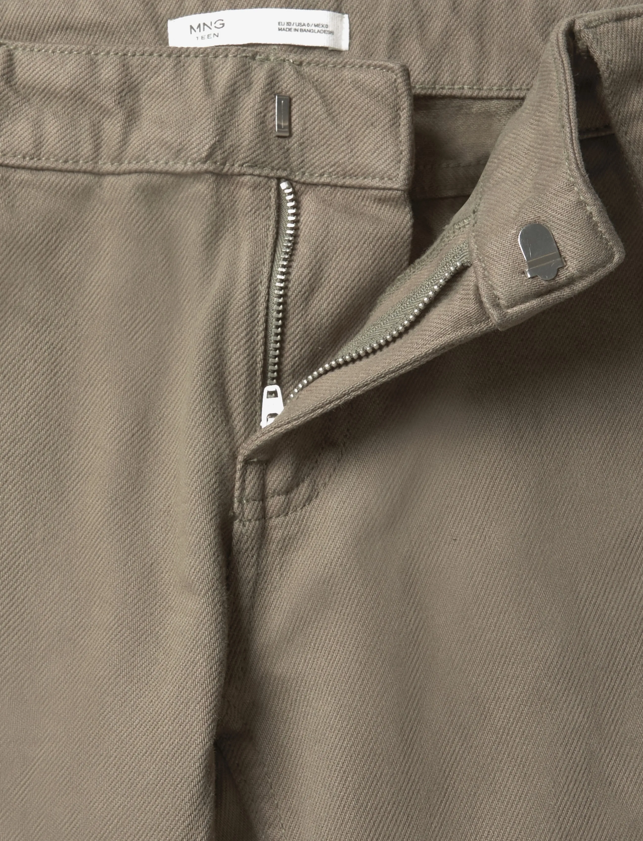 Mango Teen - Low-waist jeans with buttons - regular jeans - beige - khaki - 2