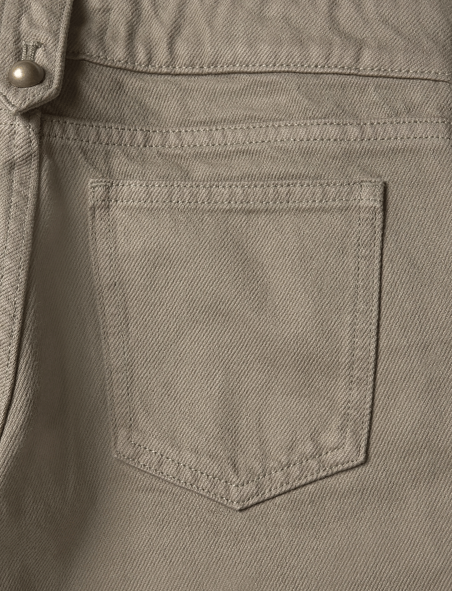 Mango Teen - Low-waist jeans with buttons - regular jeans - beige - khaki - 4