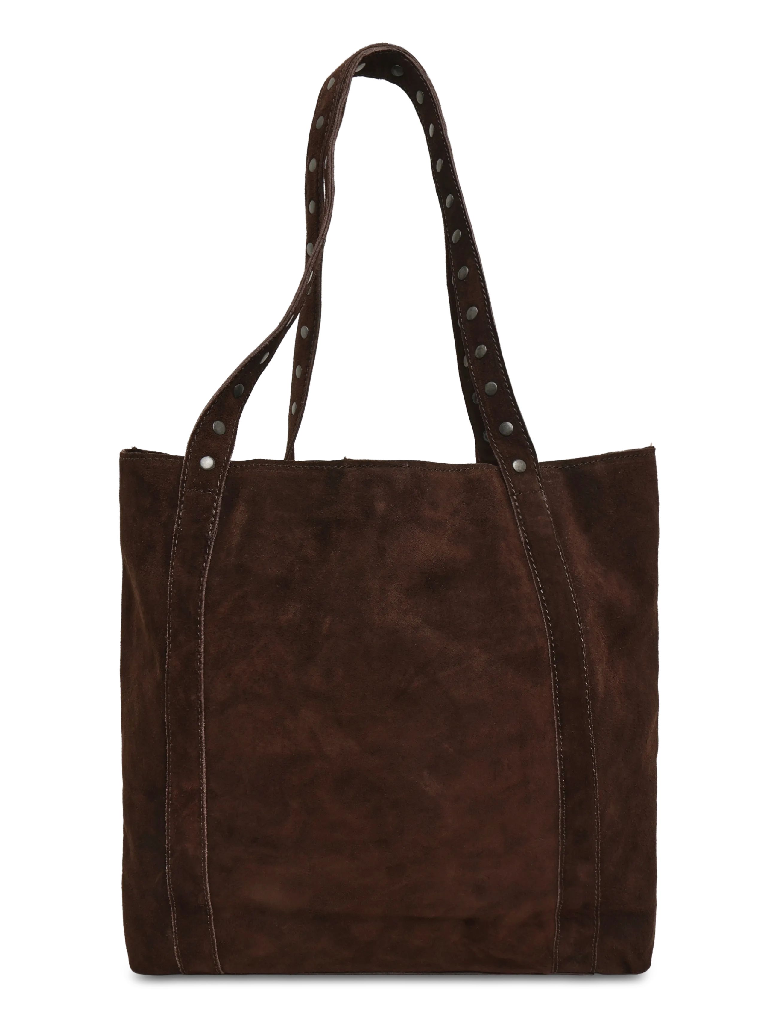 Mango Teen - Leather tote bag - totes & små tasker - dark brown - 1