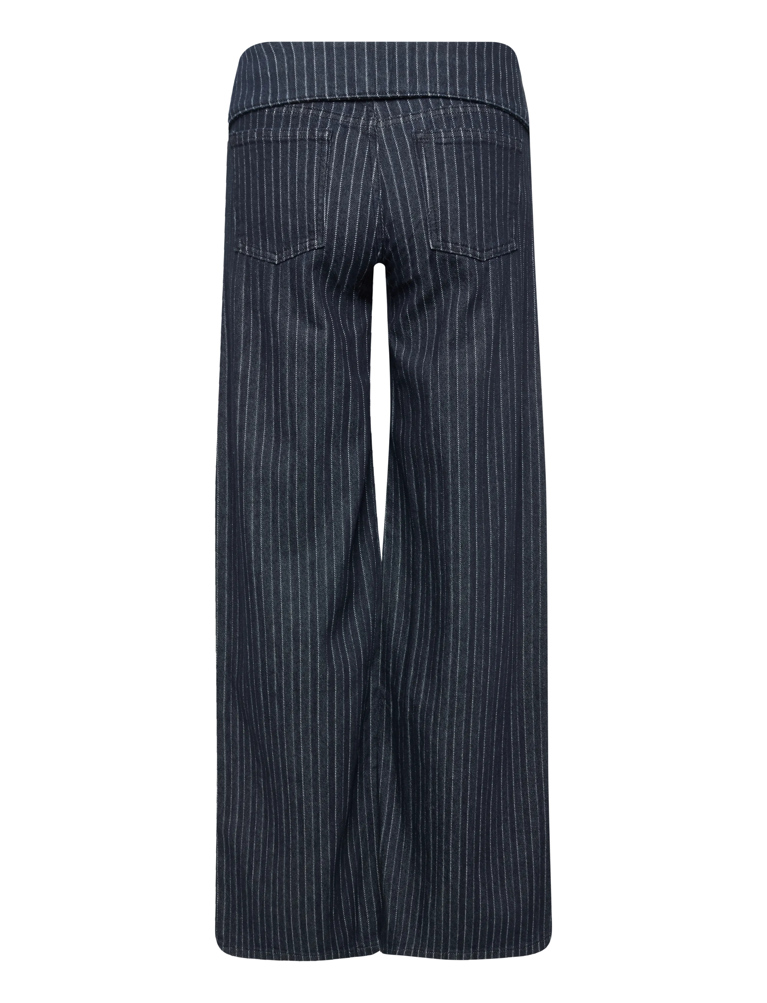 Mango Teen - Wide leg pinstriped jeans - brede jeans - open blue - 1