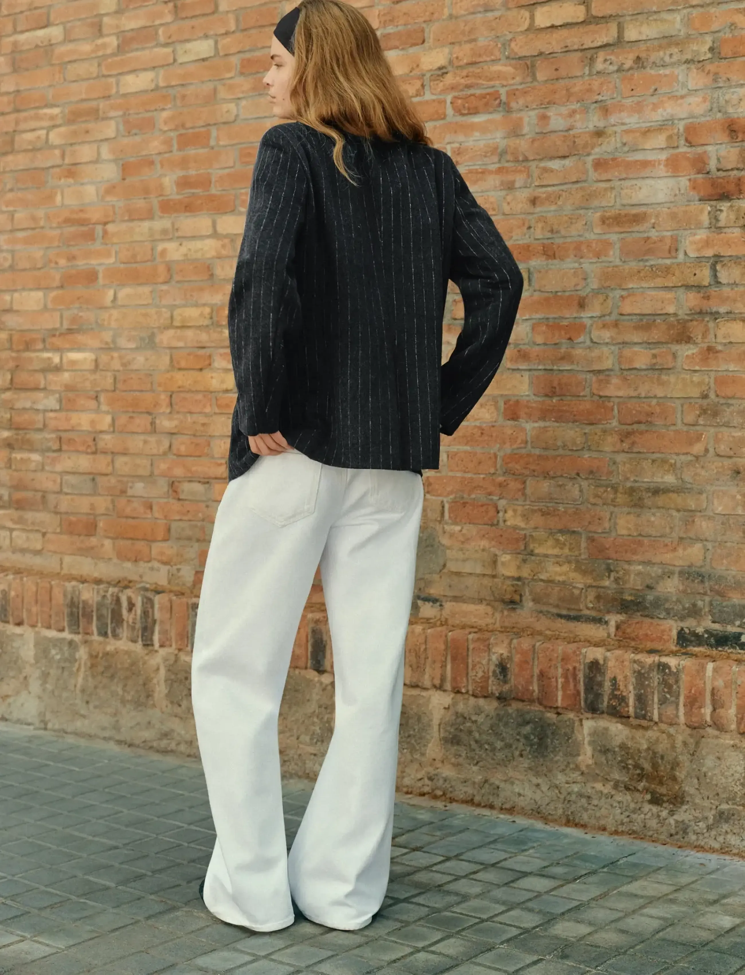 Mango Teen - Wool blazer with a high collar - grey - 2